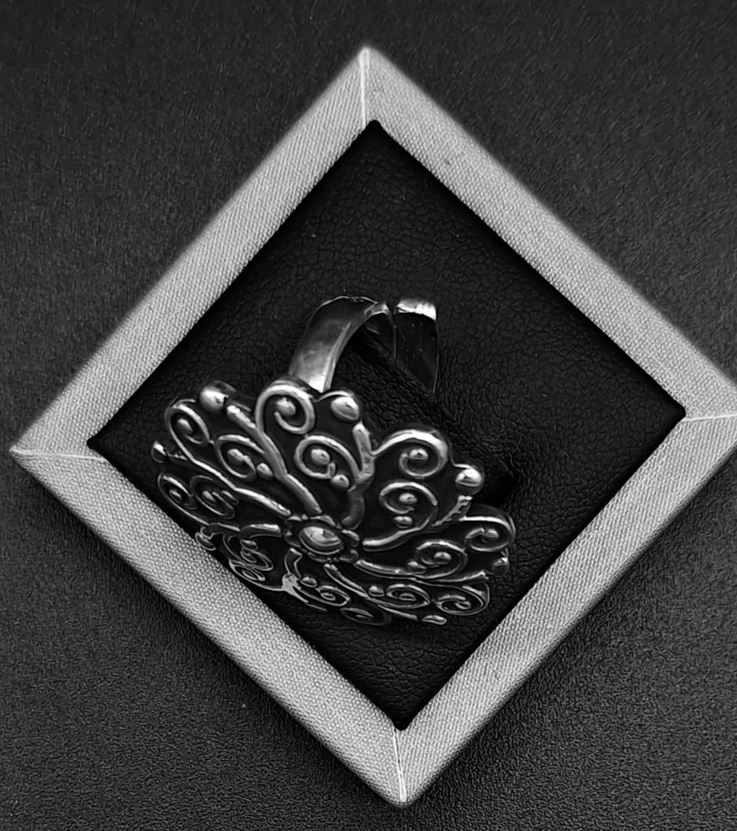 Anillo Plata Ley 925, Vintage, sello de autenticidad Plata Ley .925