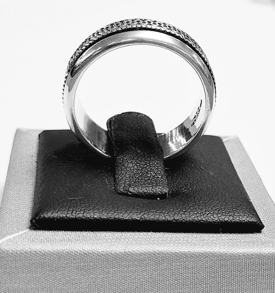 Anillo Anti Ansiedad en Plata Ley 925, sello de autenticidad Plata Ley .925