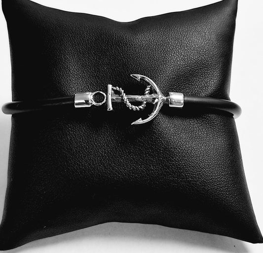 Brazalete en Plata Ley 925 con Cahucho, vista frontal