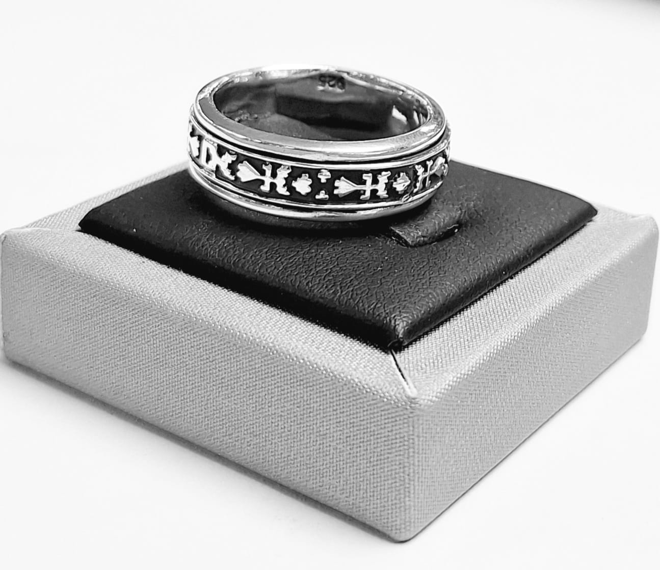 Anillo Anti Ansiedad en Plata Ley 925, sello de autenticidad Plata Ley .925