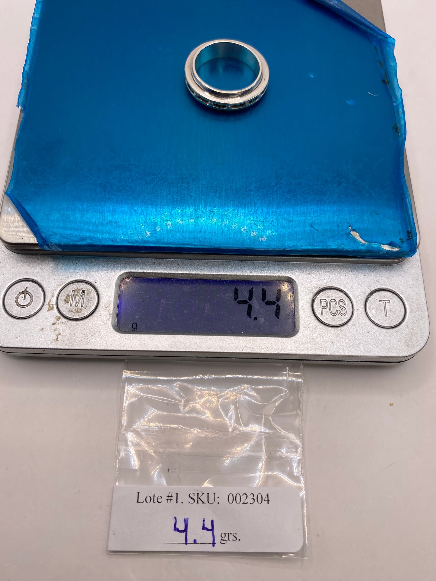 Anillo Giratorio de Plata .925 con Circonias — Antiansiedad — foto 6