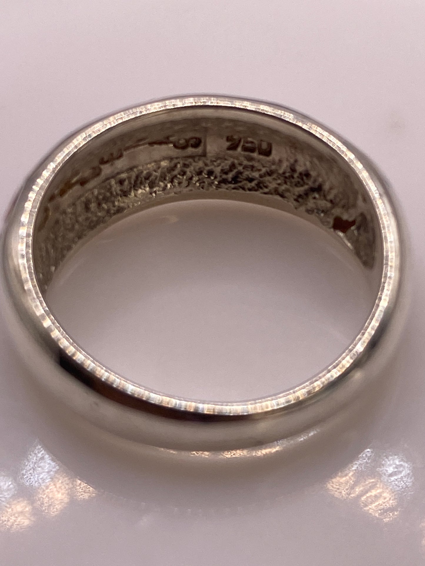 Anillo de Plata .950 con Ópalo de Fuego Multicolor — Solitario Artesanal — foto 5