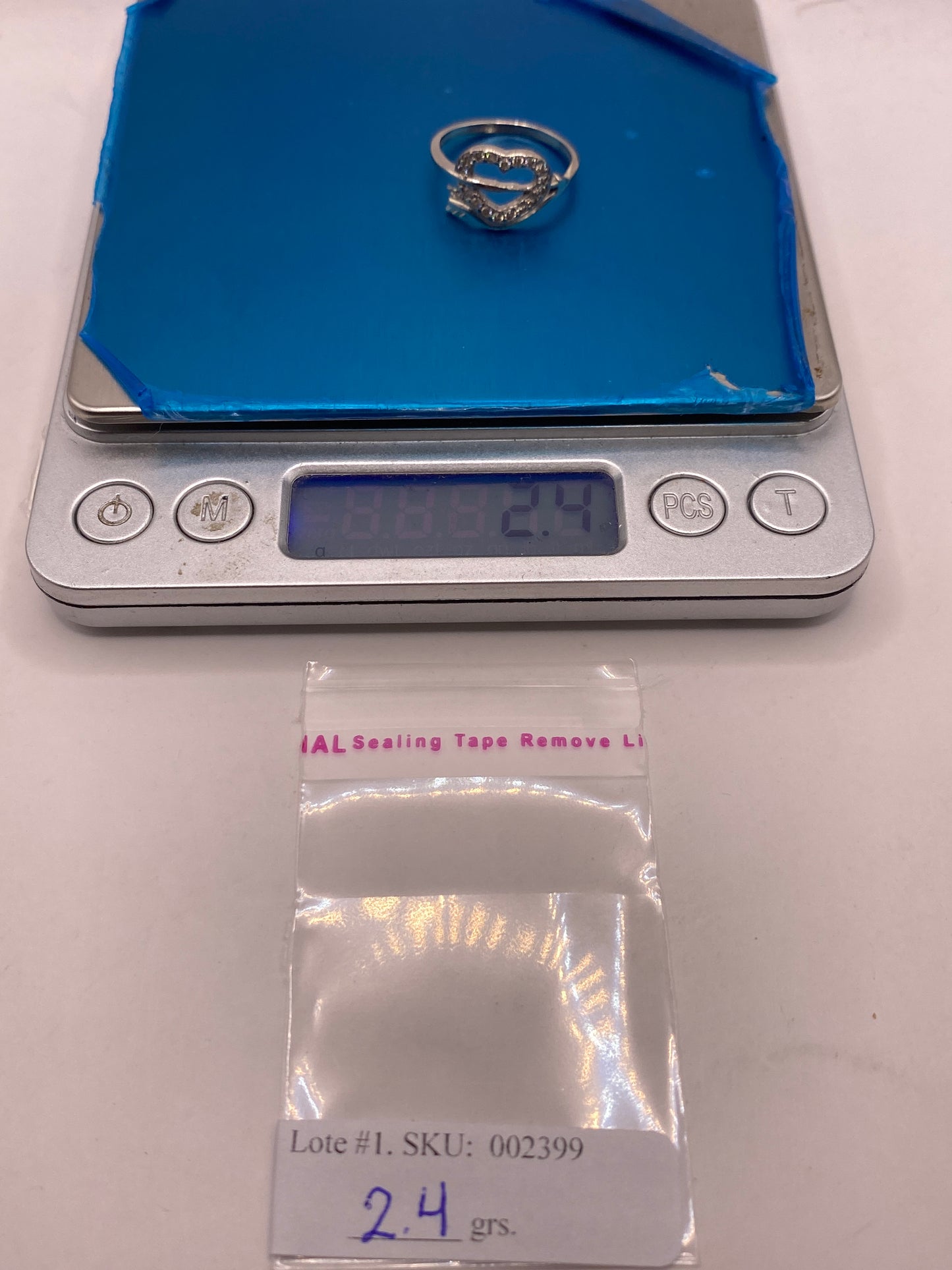 Anillo de Plata Solitario Circonia Blanca — Brillo Diamantado — foto 6