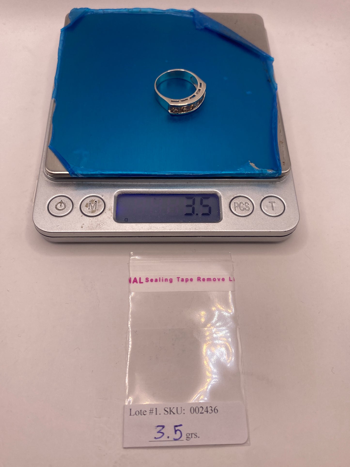 Anillo de Plata .925 con Circonia Café — Línea Clásica — foto 5