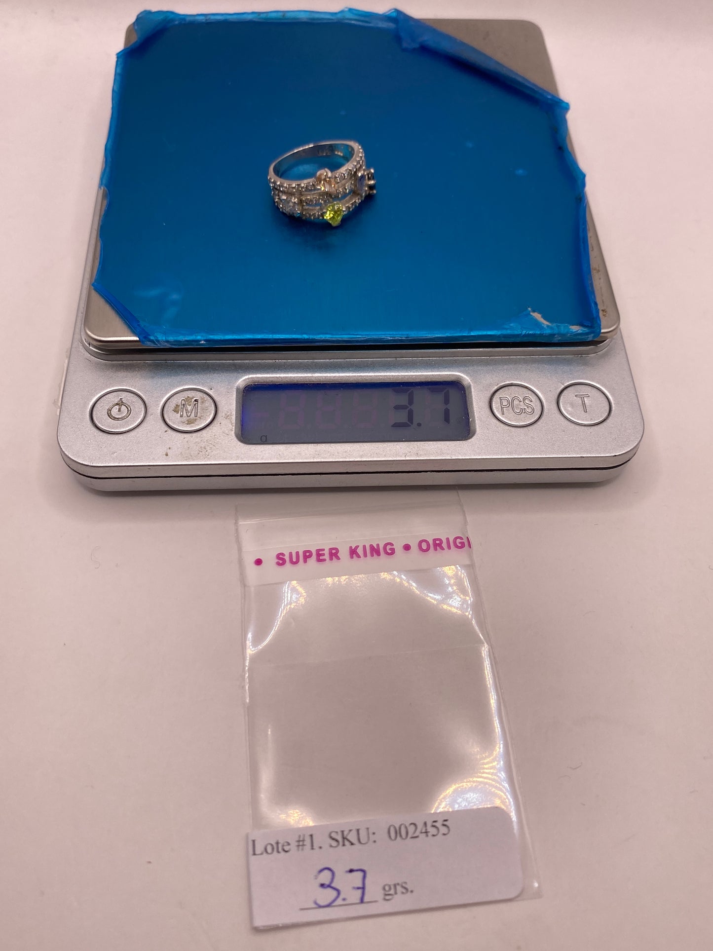 Anillo de Plata Multicolor con Circonias — Coctel Brillante — foto 6