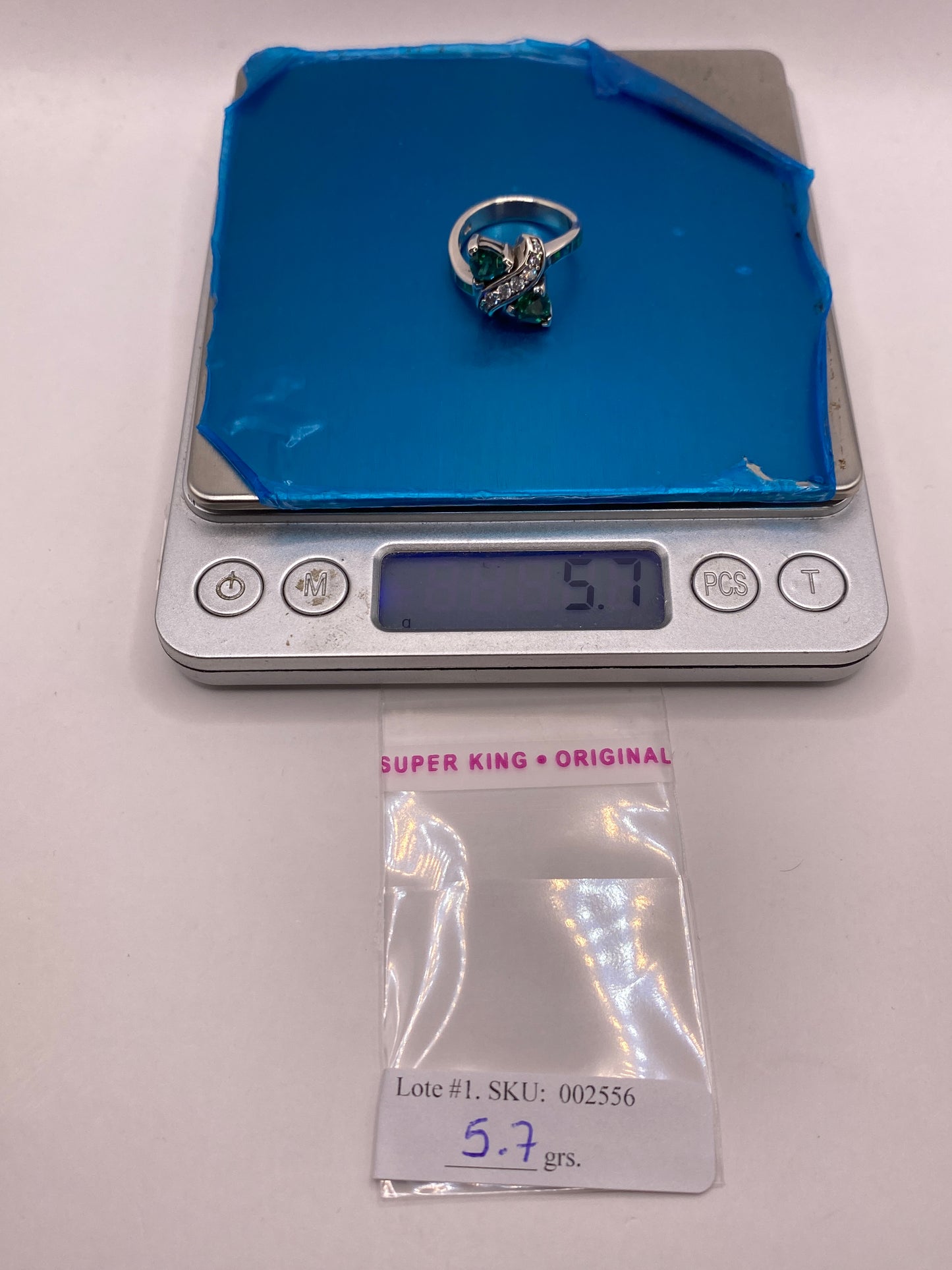 Anillo de Plata Ópalo de Fuego Verde — Giro Artesanal Taxco — foto 6