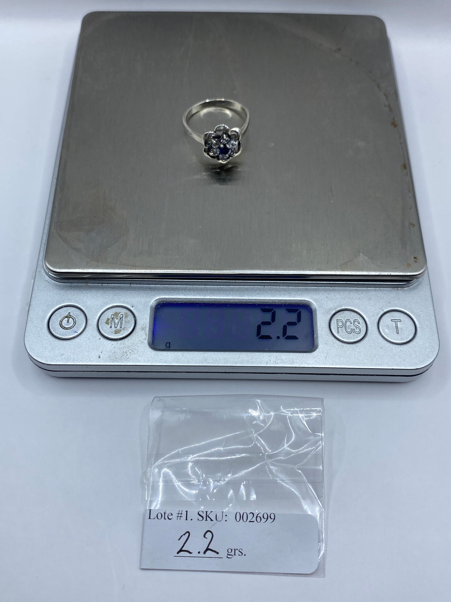 Anillo Solitario Plata Circonia Blanca — Clásico Taxco — foto 6
