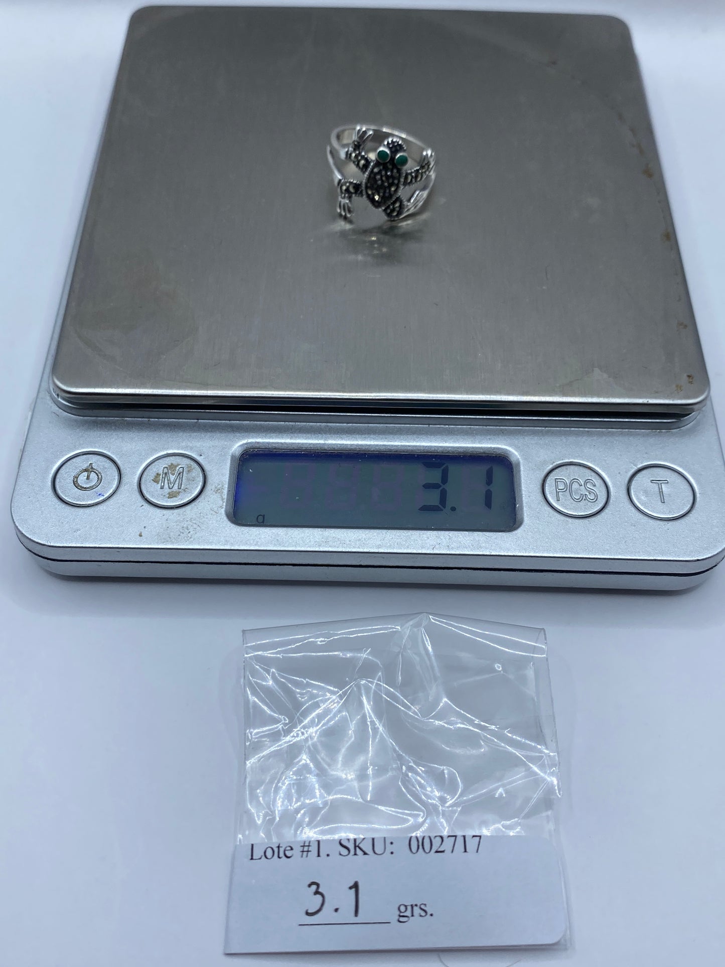 Anillo Tótem de Plata .925 con Piedra Verde — Diseño Étnico — foto 6