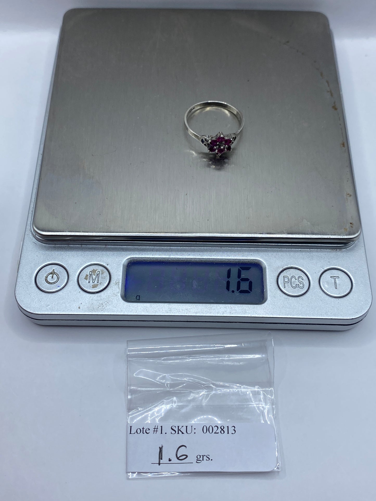 Anillo de Plata Solitario Circonia Rosa — Elegancia Mínimal — foto 6