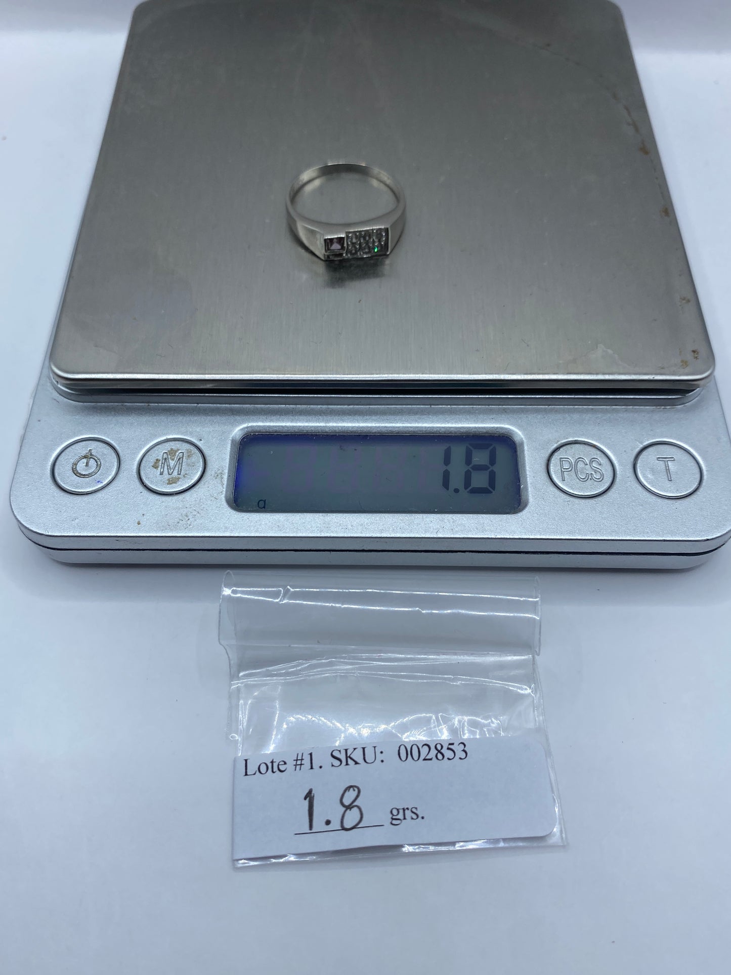 Anillo Solitario Plata Circonia Blanca — Minimalista — foto 6