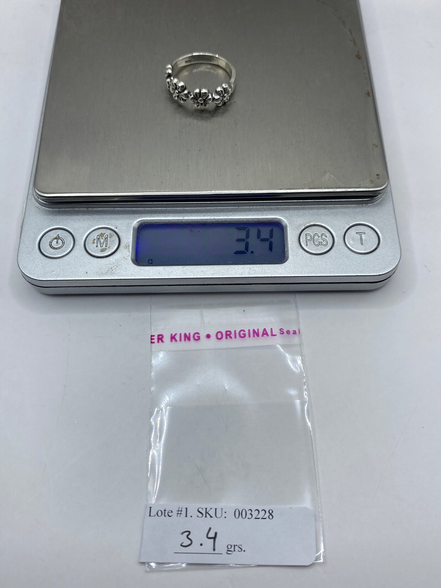 Anillo de Plata Flores Fundidas — Diseño Artesanal Taxco — foto 6