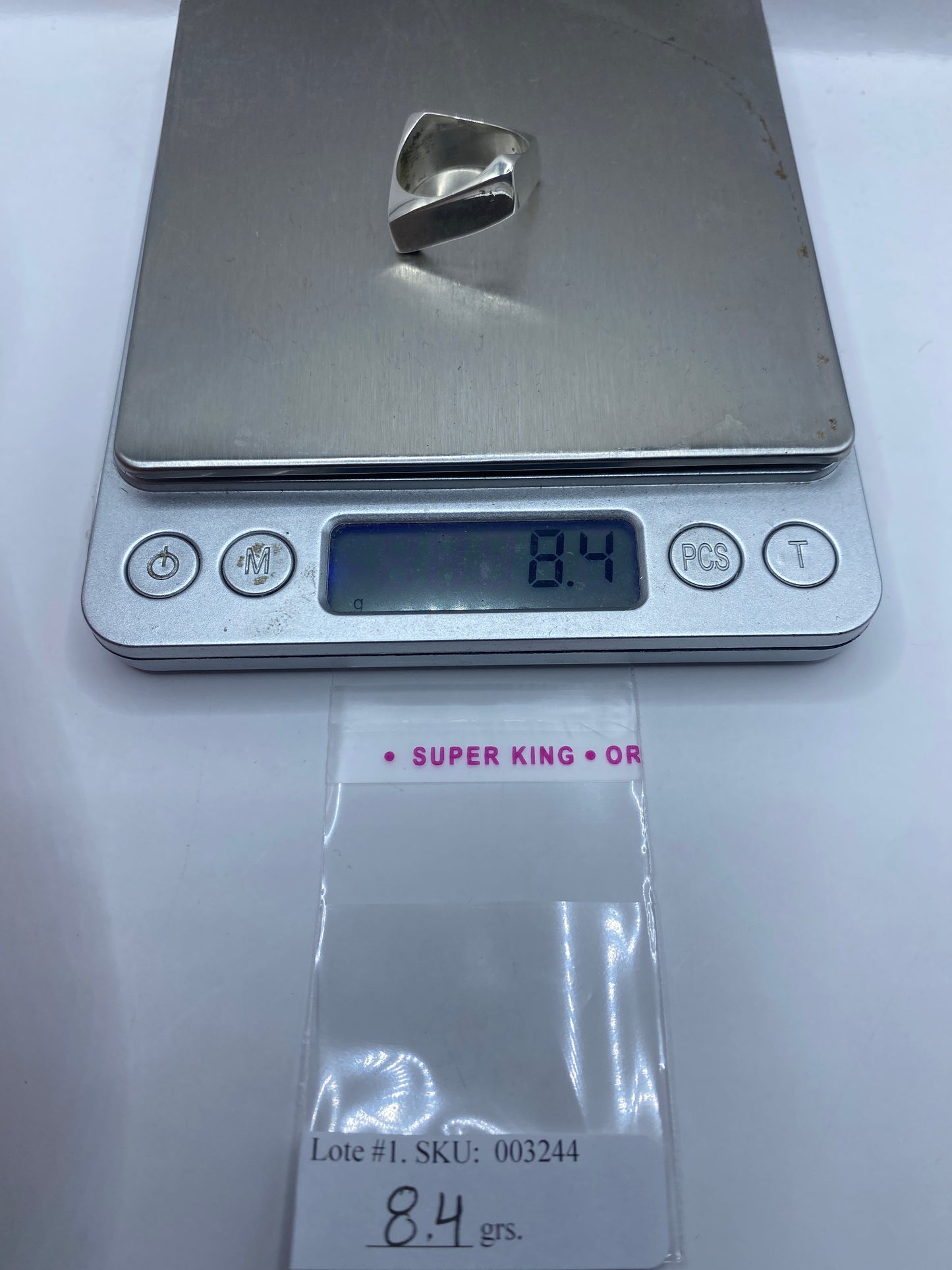 Anillo de Plata Minimalista Geométrico — Banda Pulida .925 — foto 6