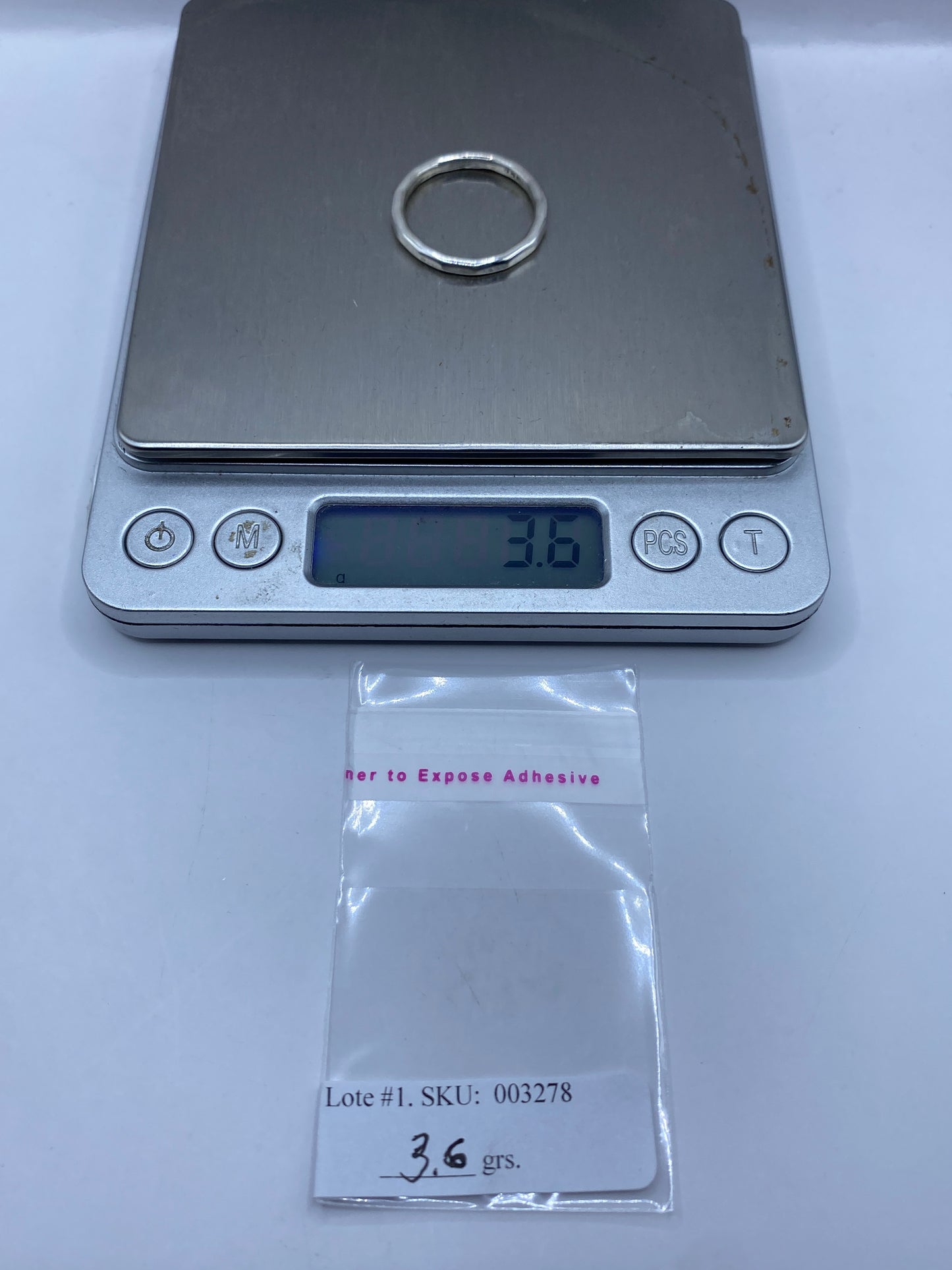 Anillo de Plata Banda Pulida Minimalista — Uso Diario — foto 6