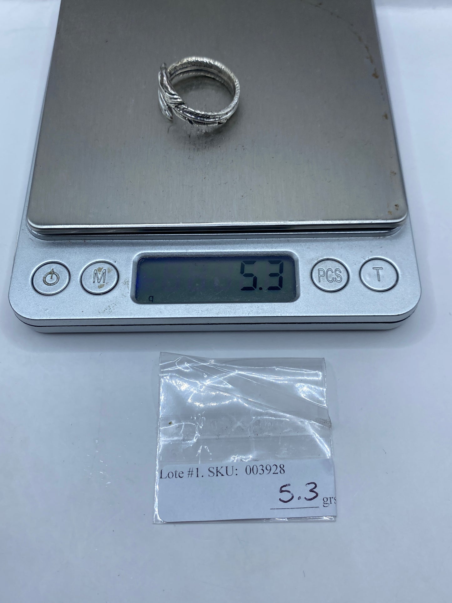 Anillo Plata Ajustable Cabeza de Águila Étnico — .925 — foto 5