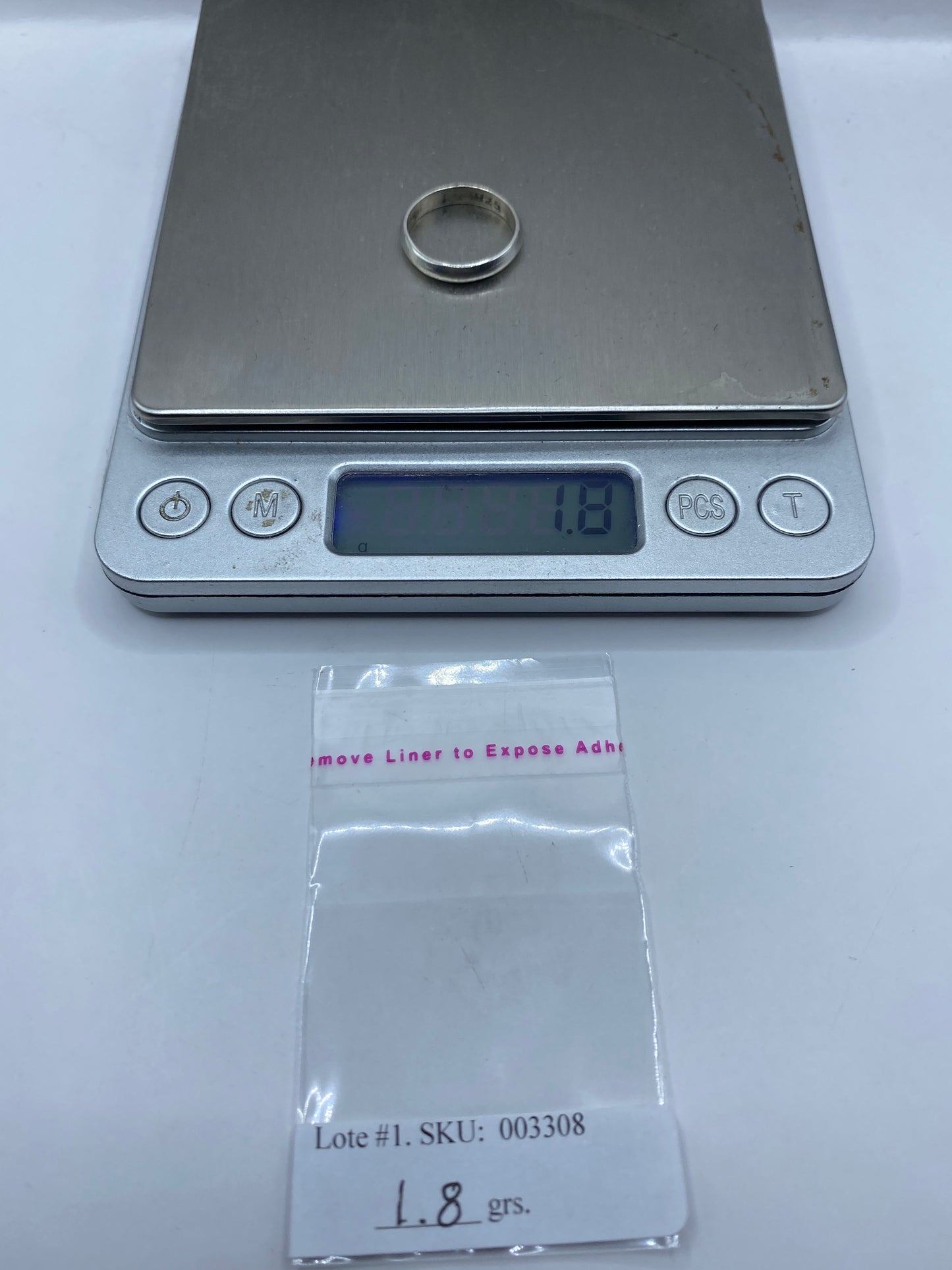 Anillo de Plata Banda Lisa Minimalista — Uso Diario — foto 6