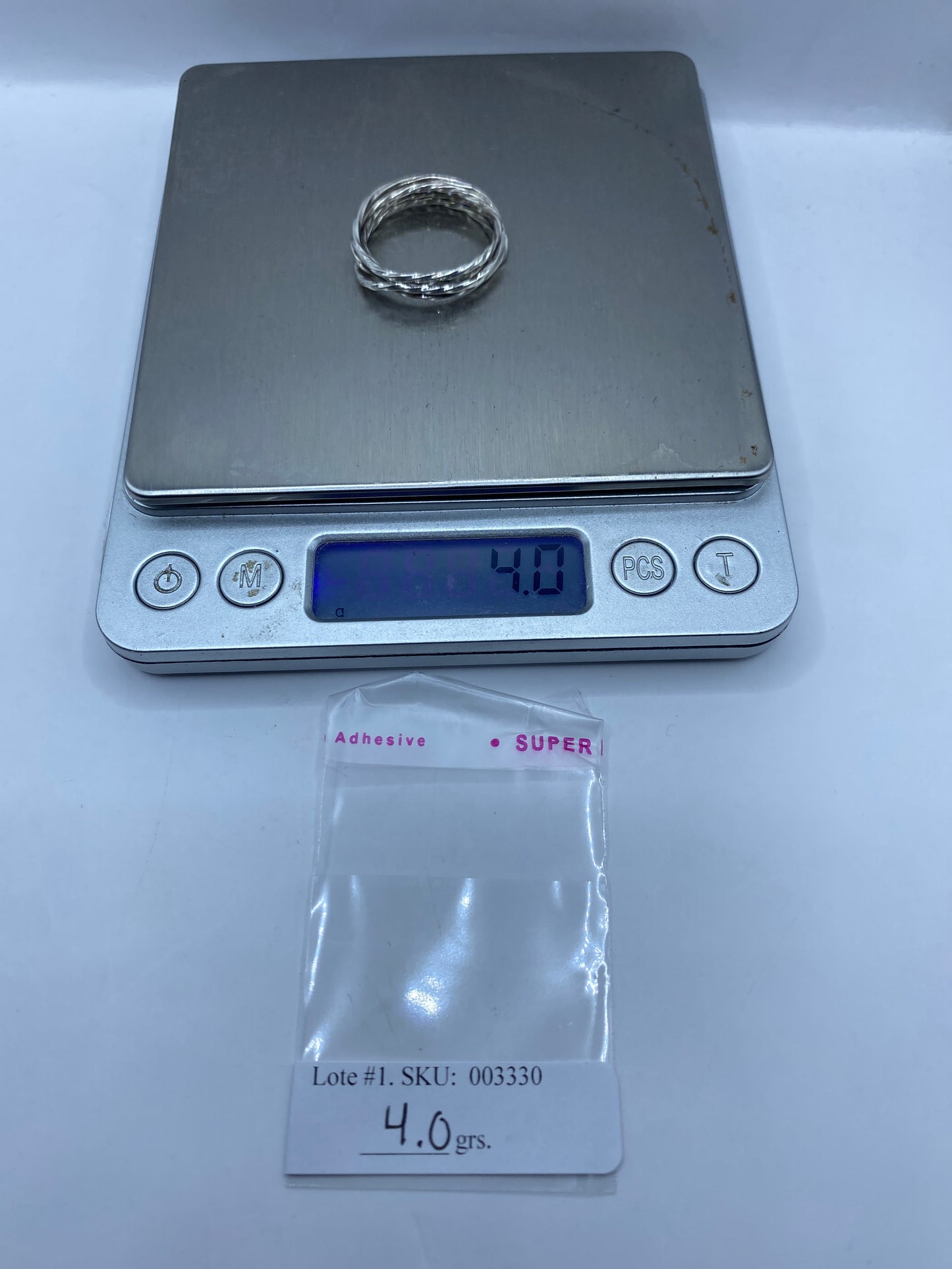 Anillo de Plata Eslabones Entrelazados — Uso Diario — foto 5