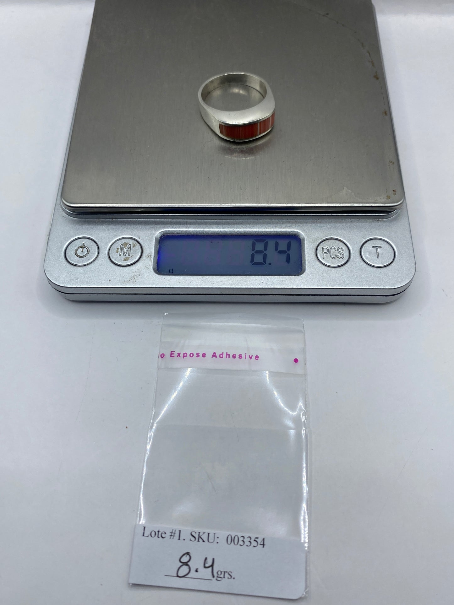 Anillo de Plata .925 con Piedra — Diseño Moderno Unisex — foto 6