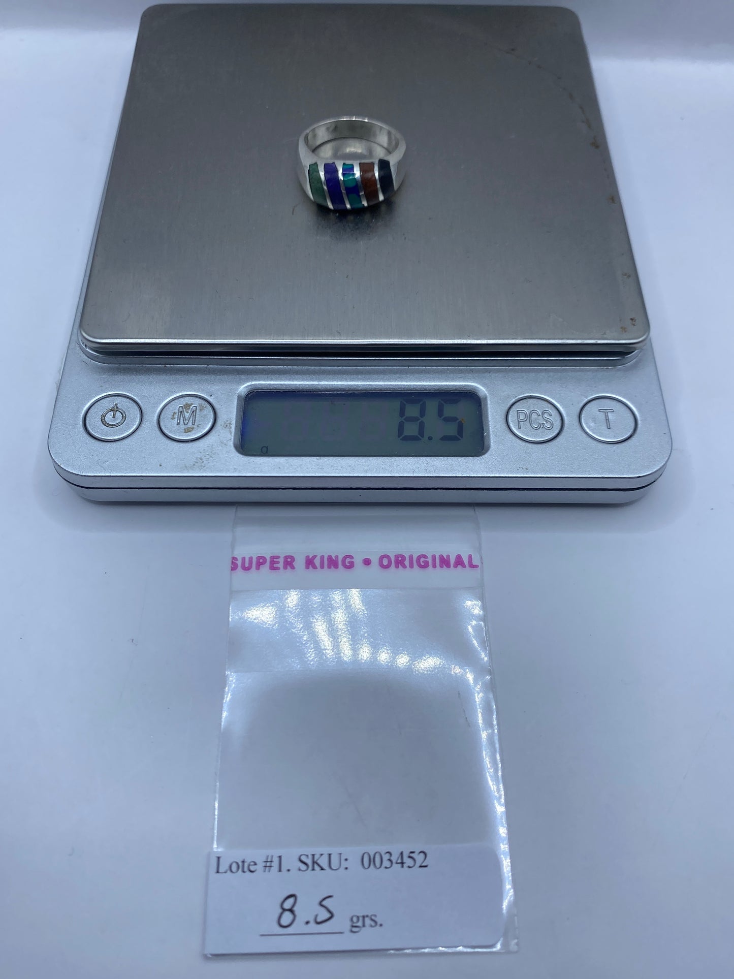 Anillo de Plata .925 con Ónix Negro — Moderno Geométrico — foto 6