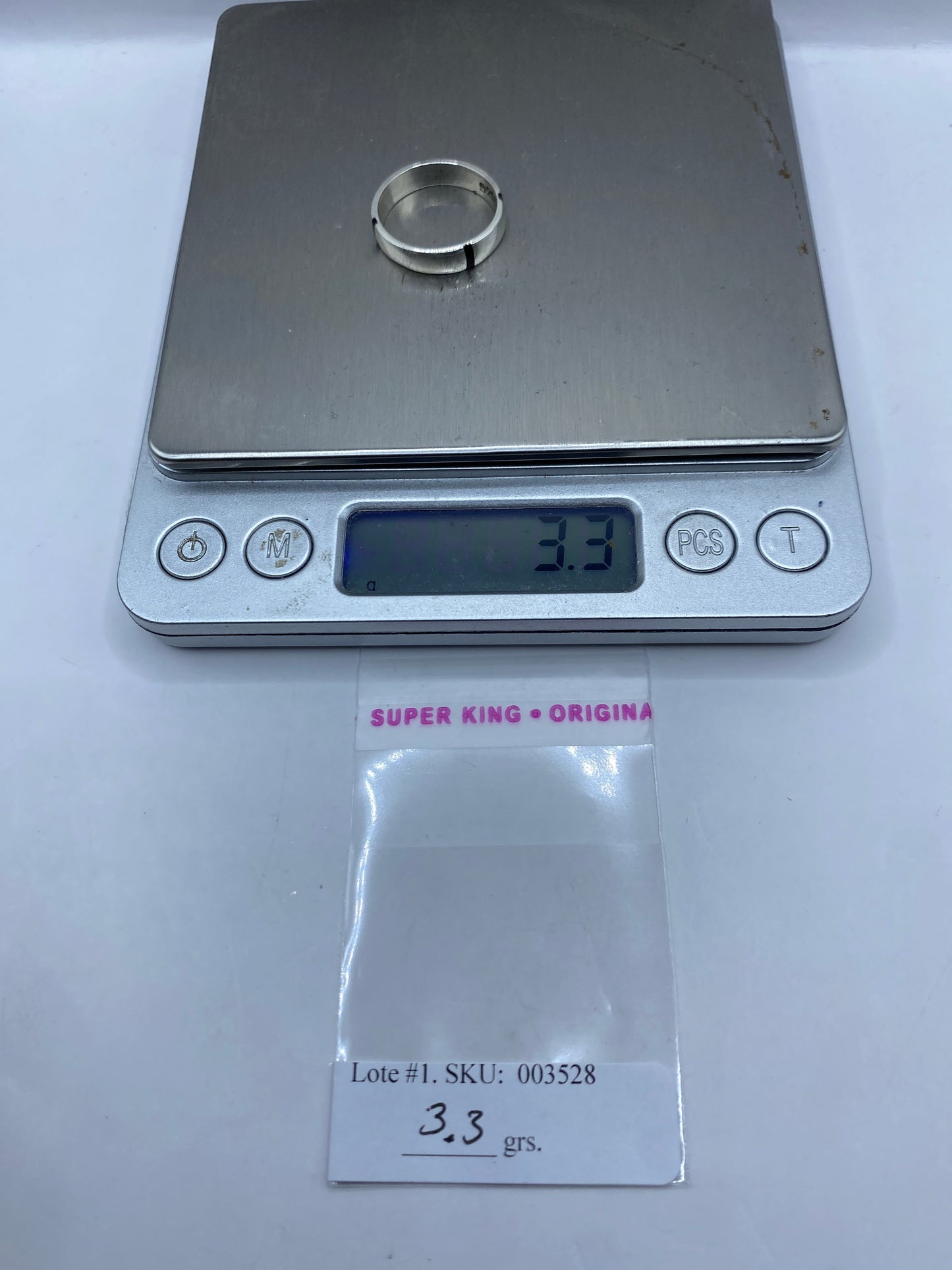 Anillo de Plata con Ónix Negro — Banda Sello Minimalista — foto 6