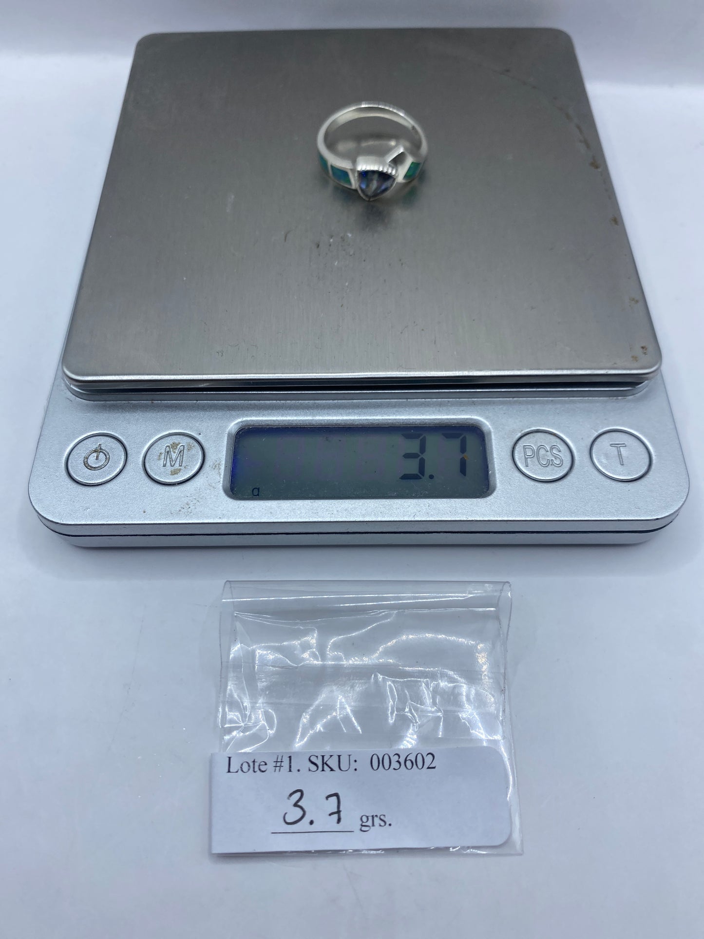 Anillo de Plata Ópalo de Fuego Verde Limón — Diseño Único Taxco — foto 6