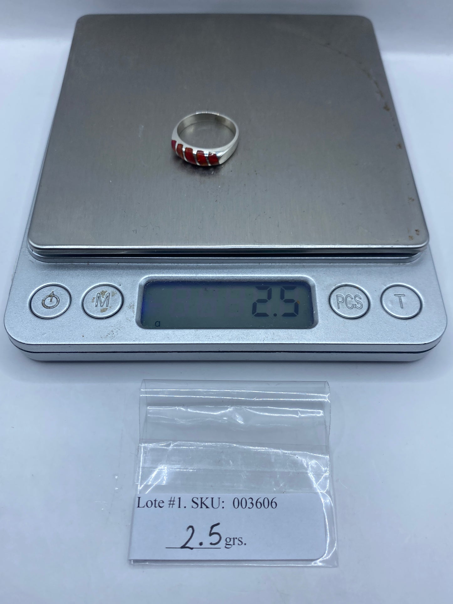 Anillo de Plata Ópalo de Fuego Rojo — Diseño Artesanal Taxco — foto 6