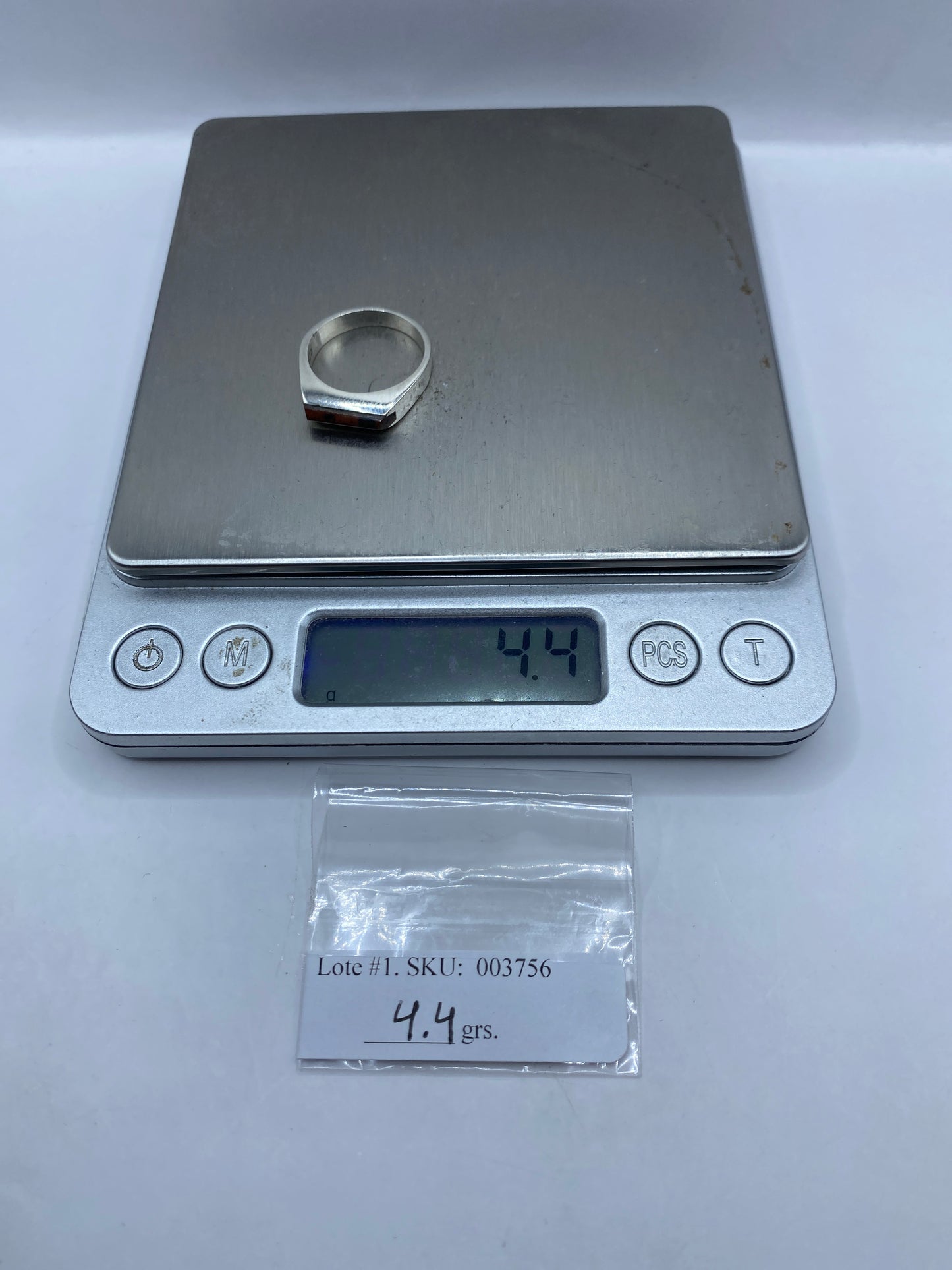 Anillo de Plata .925 con Piedra Engastada — Moderno Geométrico — foto 6