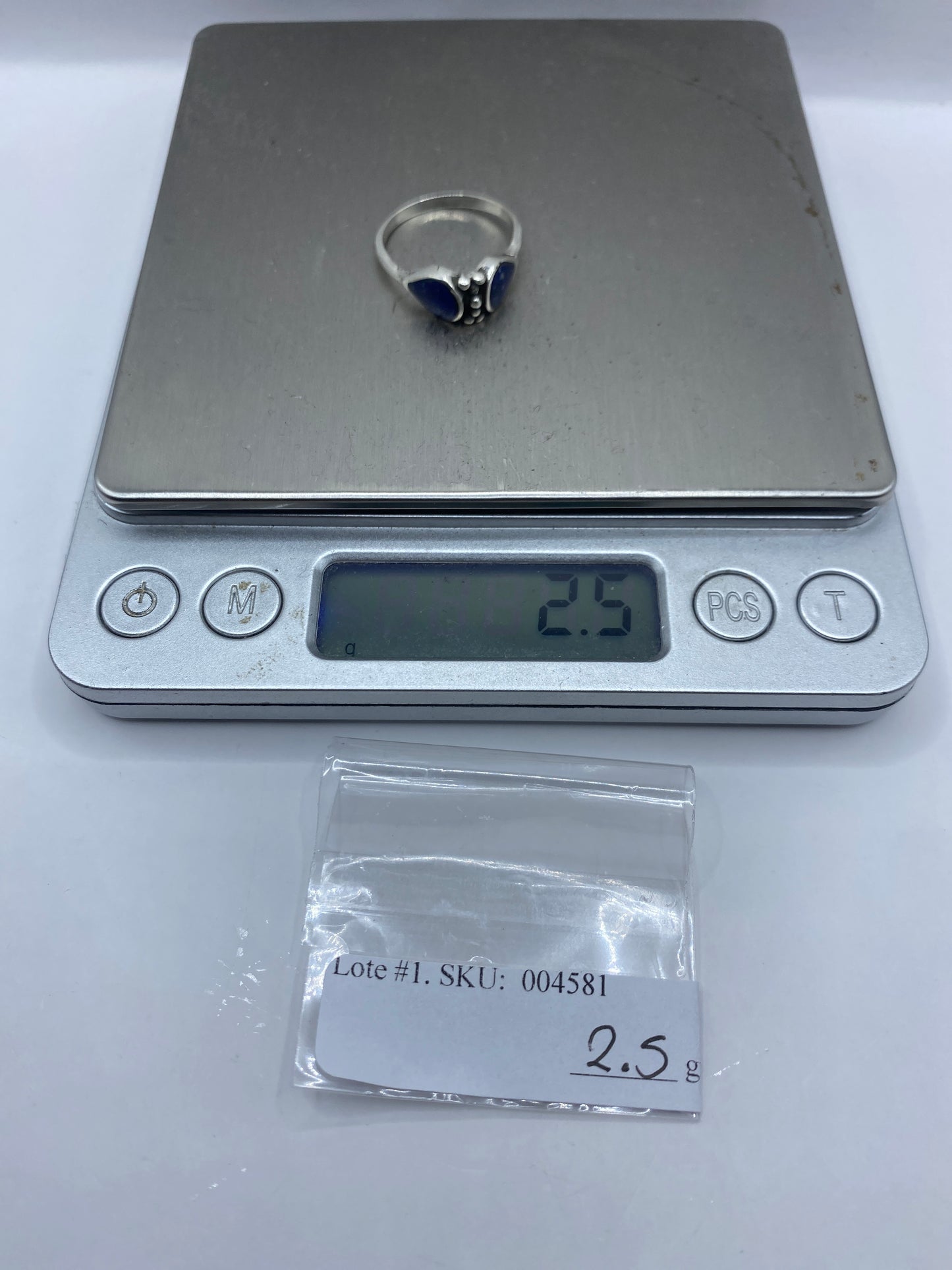 Anillo de Plata con Piedra Azul — Taxco .925 — foto 6