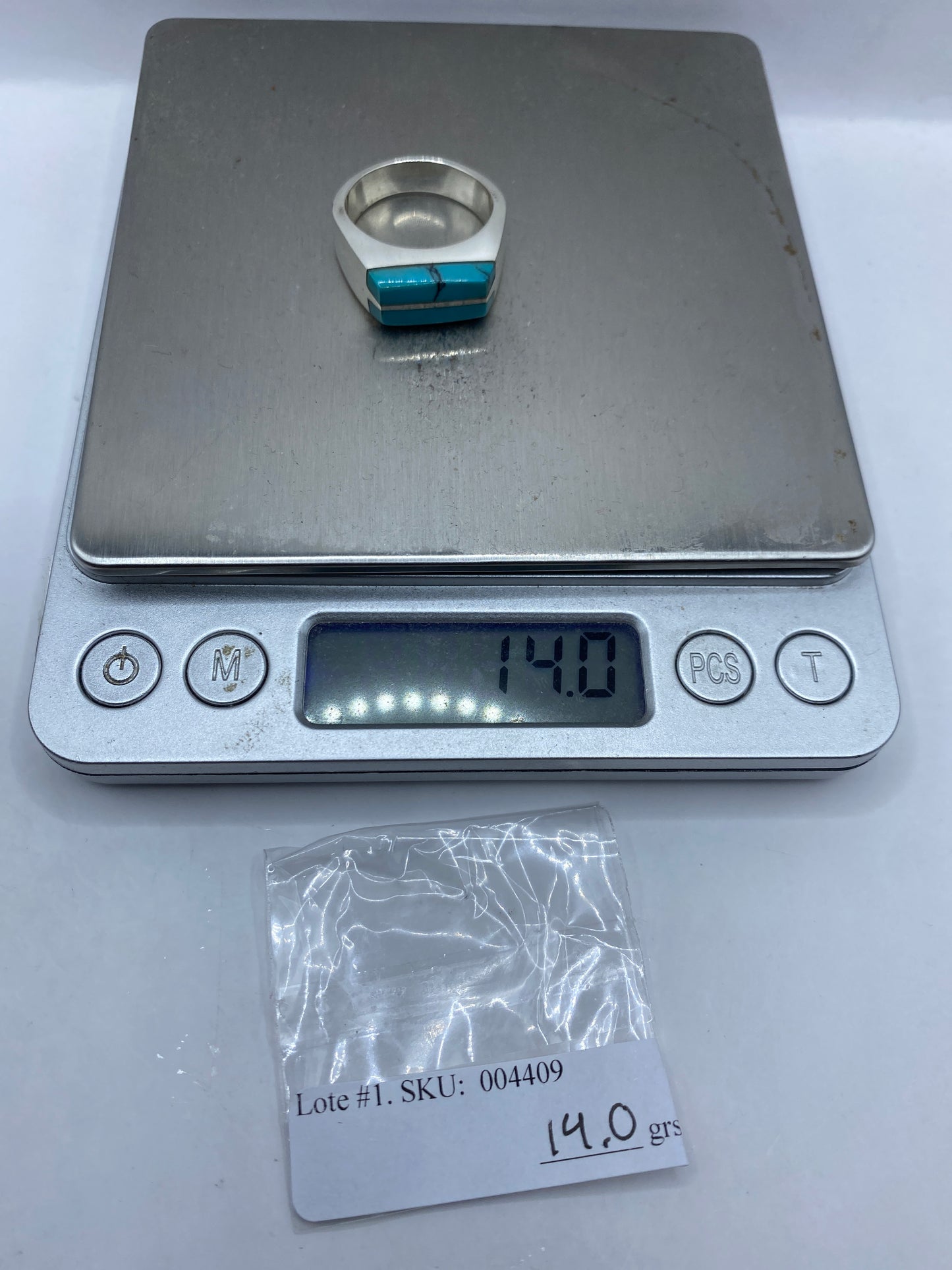 Anillo de Plata Turquesa Azul Cielo — Taxco .925 — foto 6