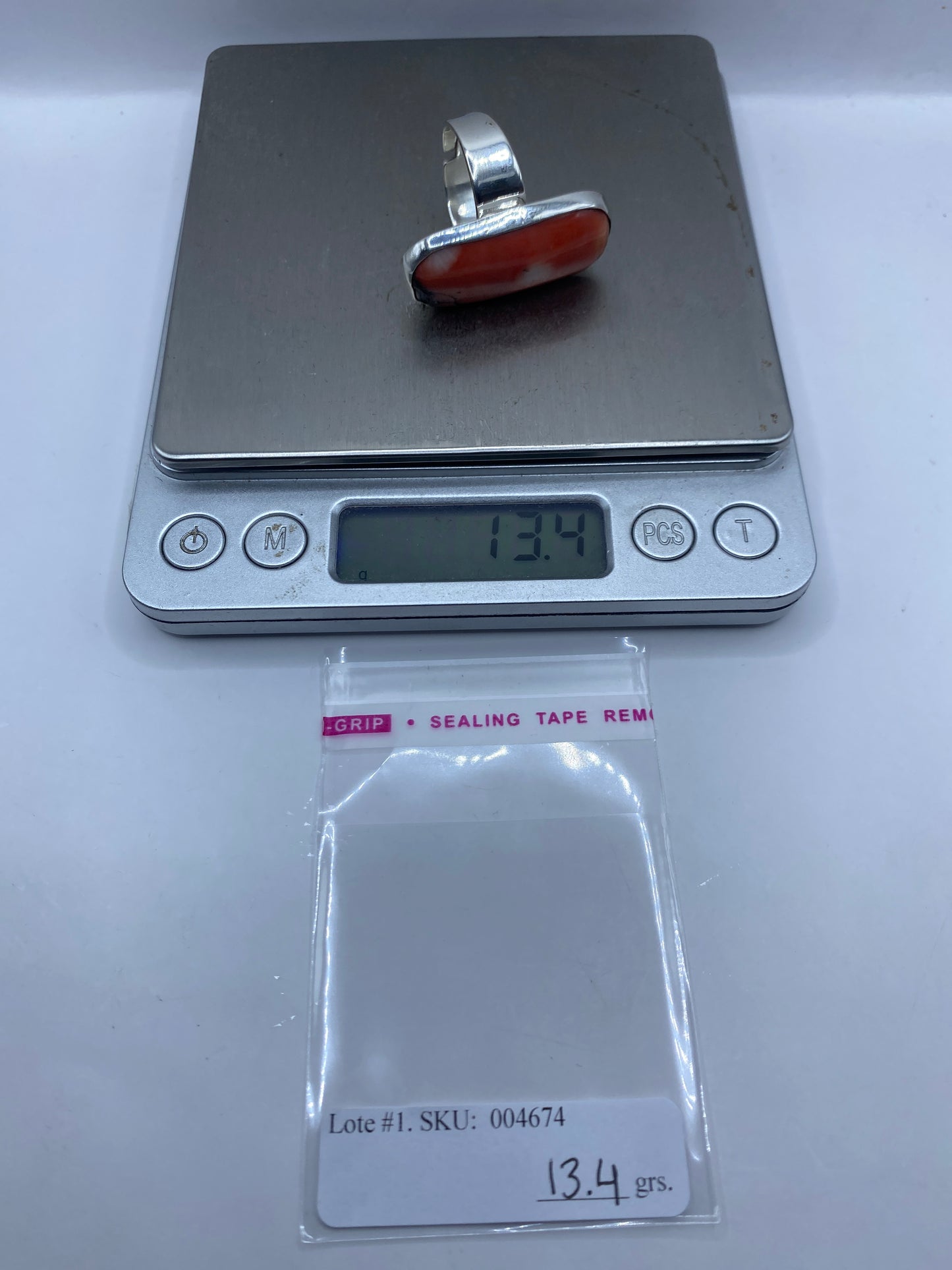 Anillo Ajustable de Plata con Piedra — Taxco .925 — foto 6