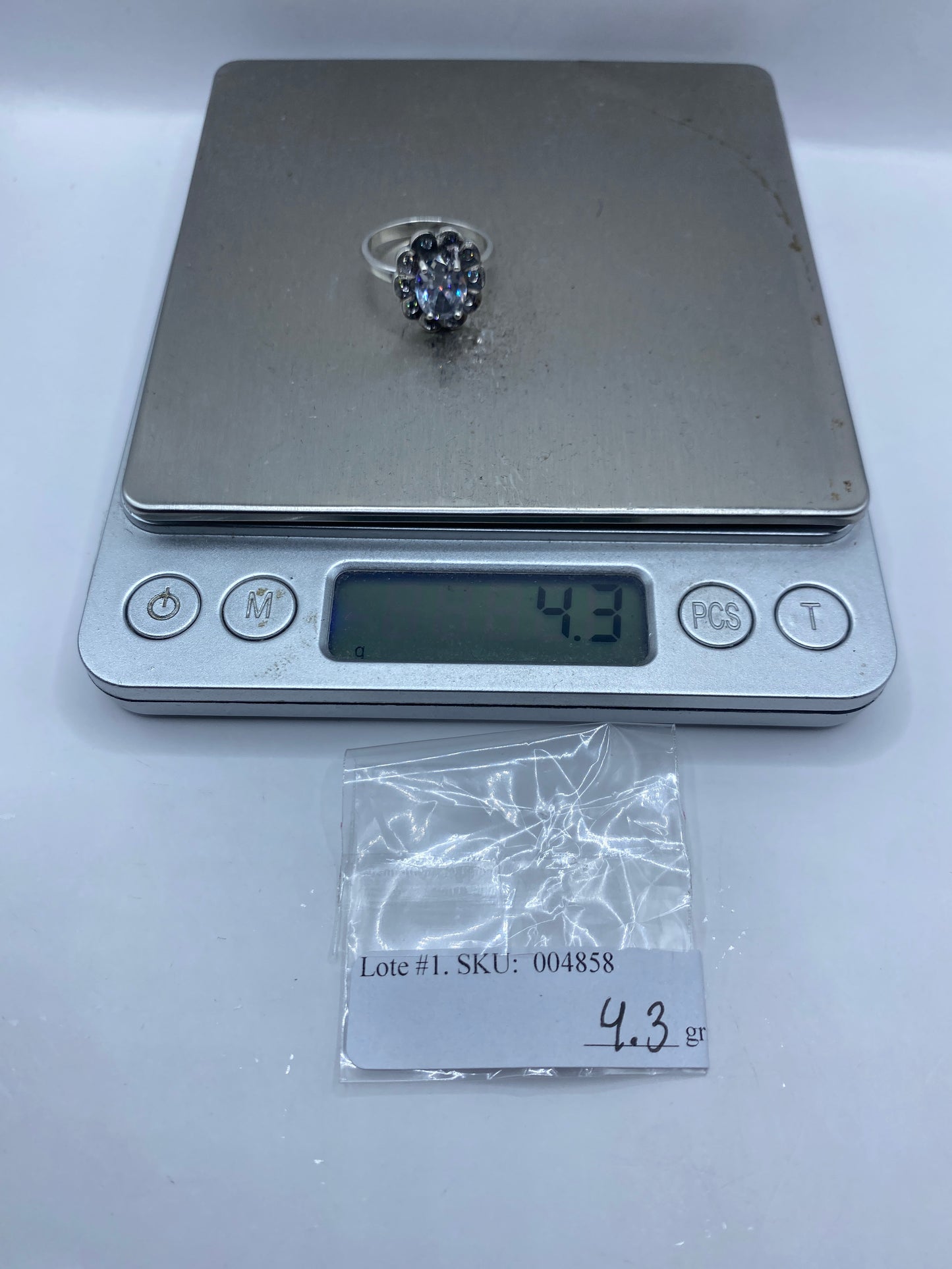 Anillo de Plata Solitario con Circonia — Taxco .925 — foto 6