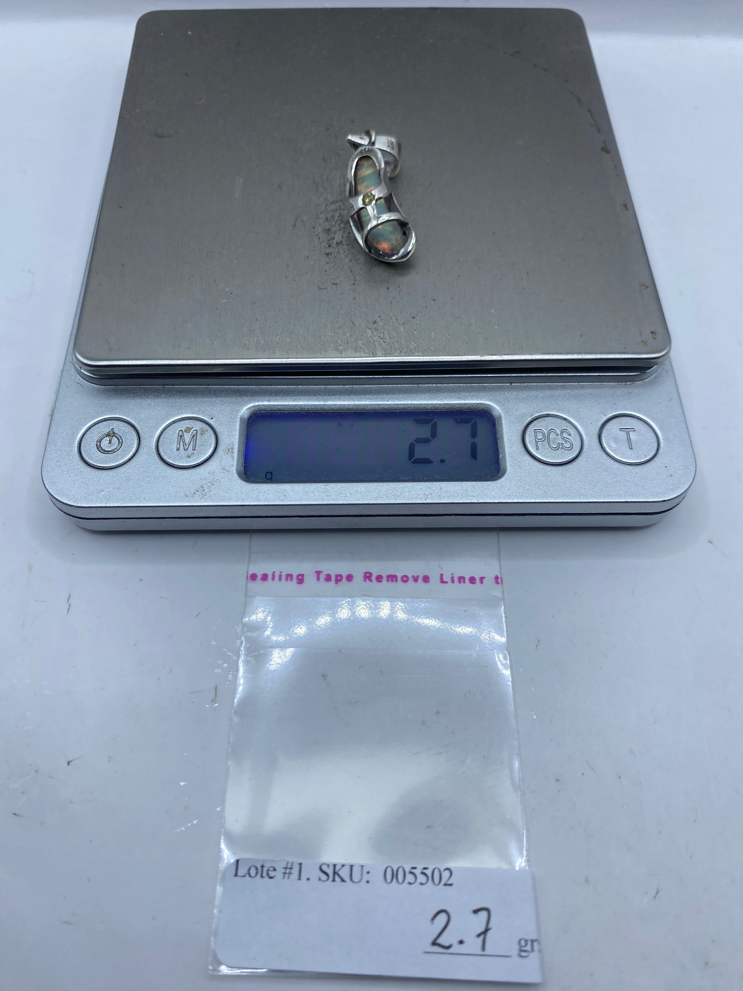 Dije Plata Ópalo de Fuego — Diseño Elegante Taxco .950 — foto 6