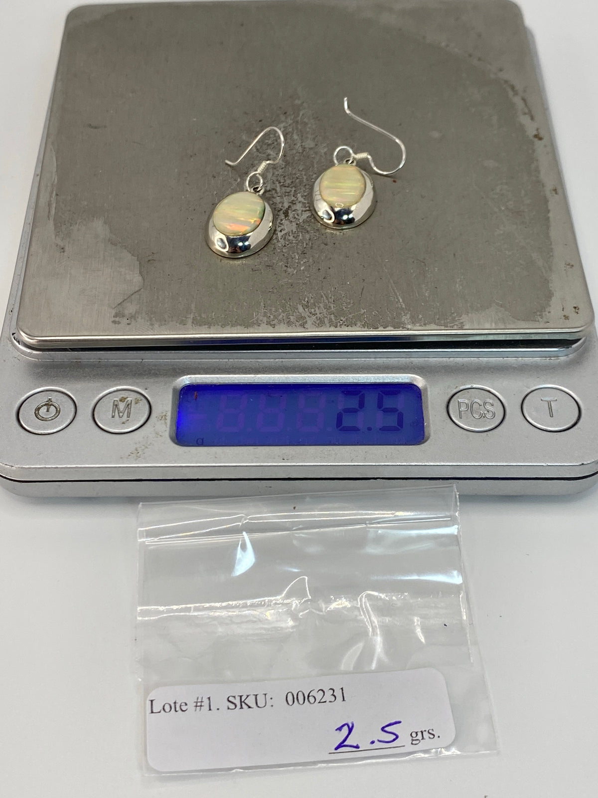 Aretes Plata Ópalo de Fuego — Taxco 925 — foto 6