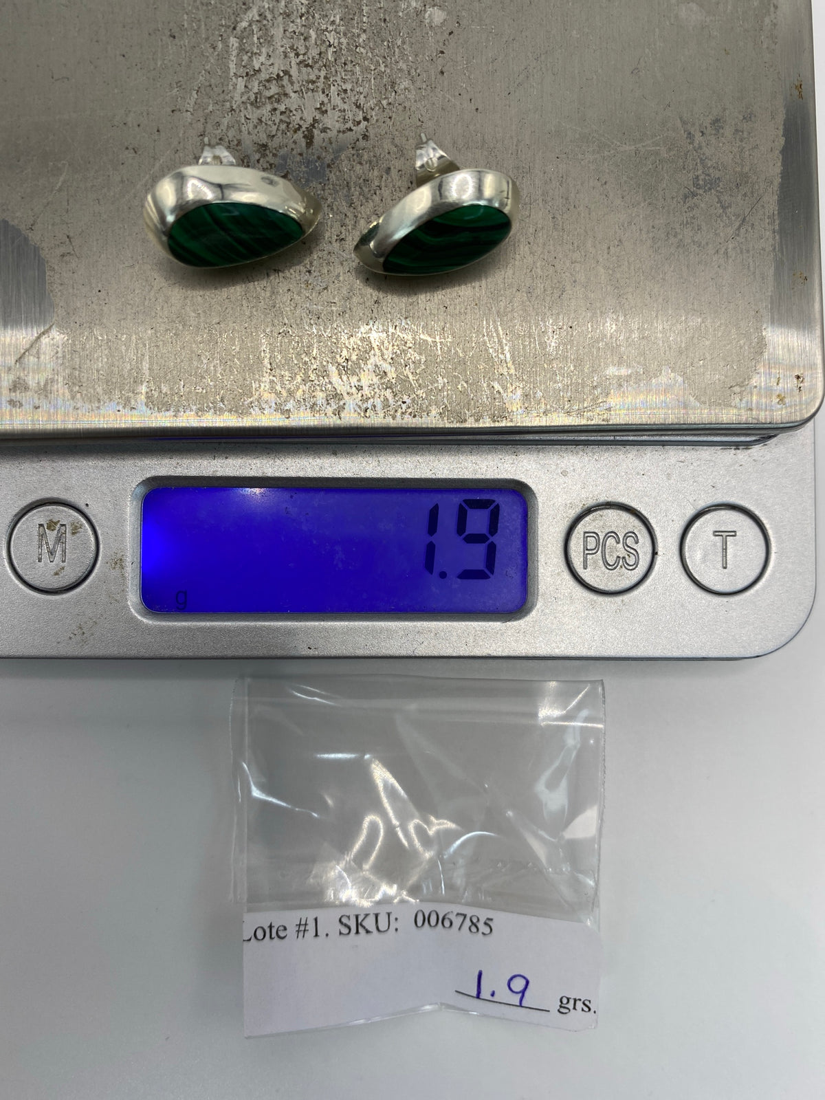 Aretes de Plata con Piedra Multicolor — Taxco 925 — foto 6