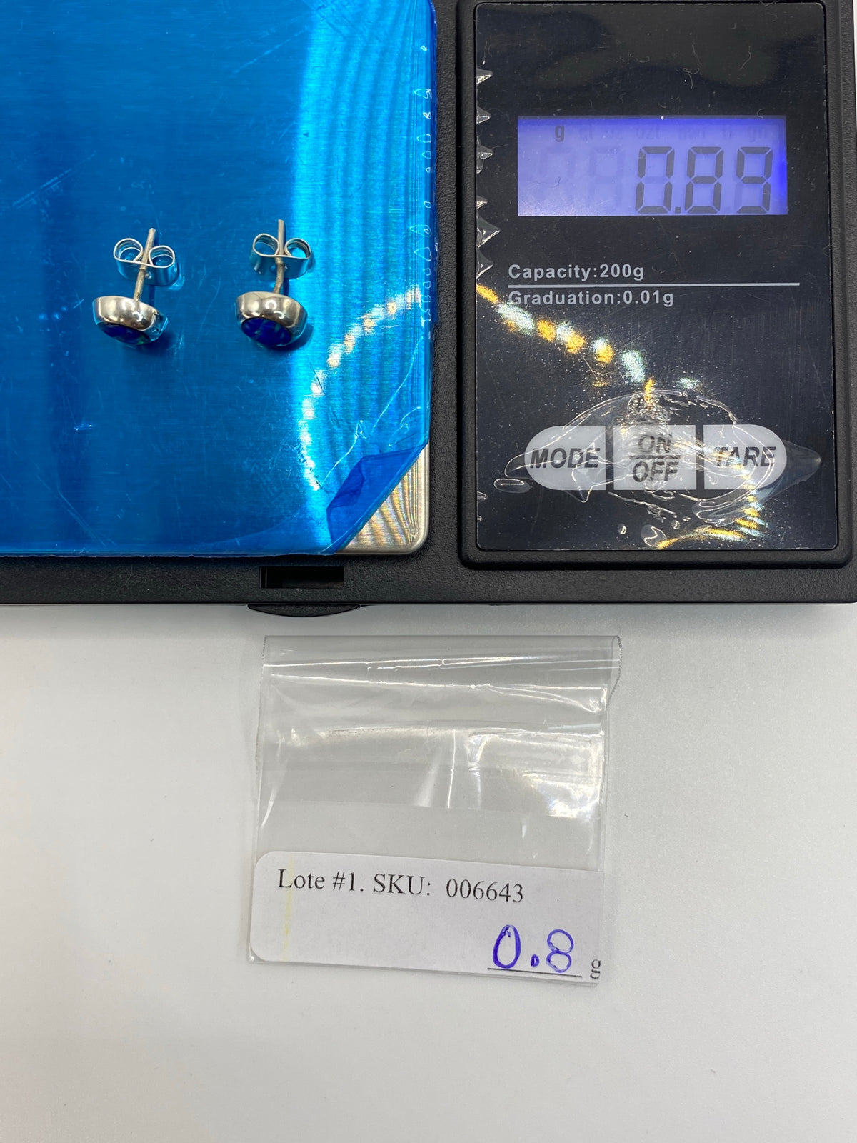 Aretes de Plata con Ópalo de Fuego — Taxco 925 — foto 6