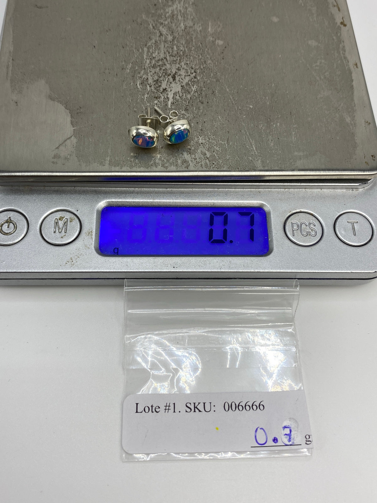 Aretes Plata con Ópalo de Fuego — Taxco 925 — foto 6