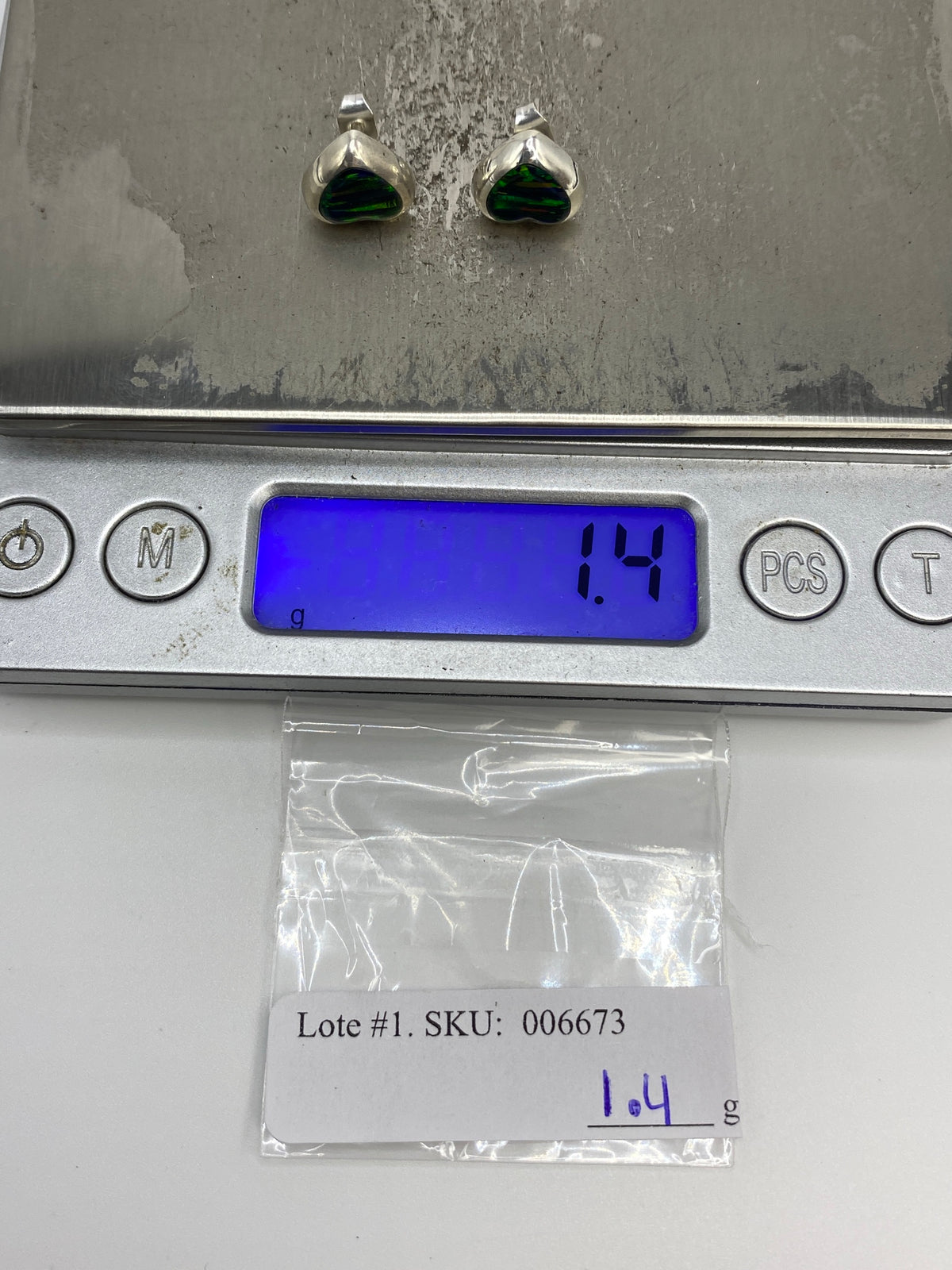 Aretes de Plata Ópalo de Fuego Verde — Taxco 925 — foto 6