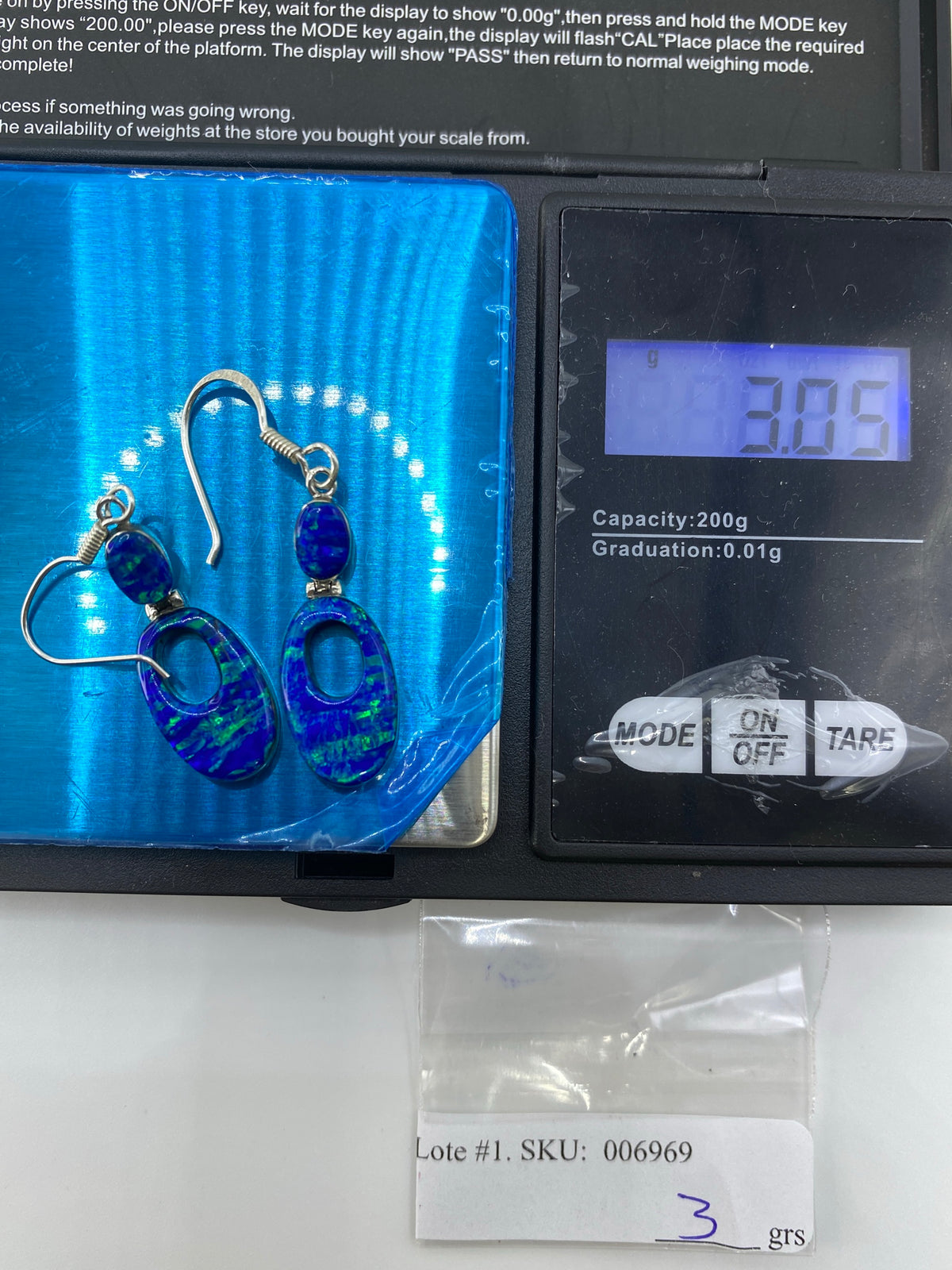 Aretes Ópalo de Fuego Multicolor — Plata 950 Taxco — foto 6