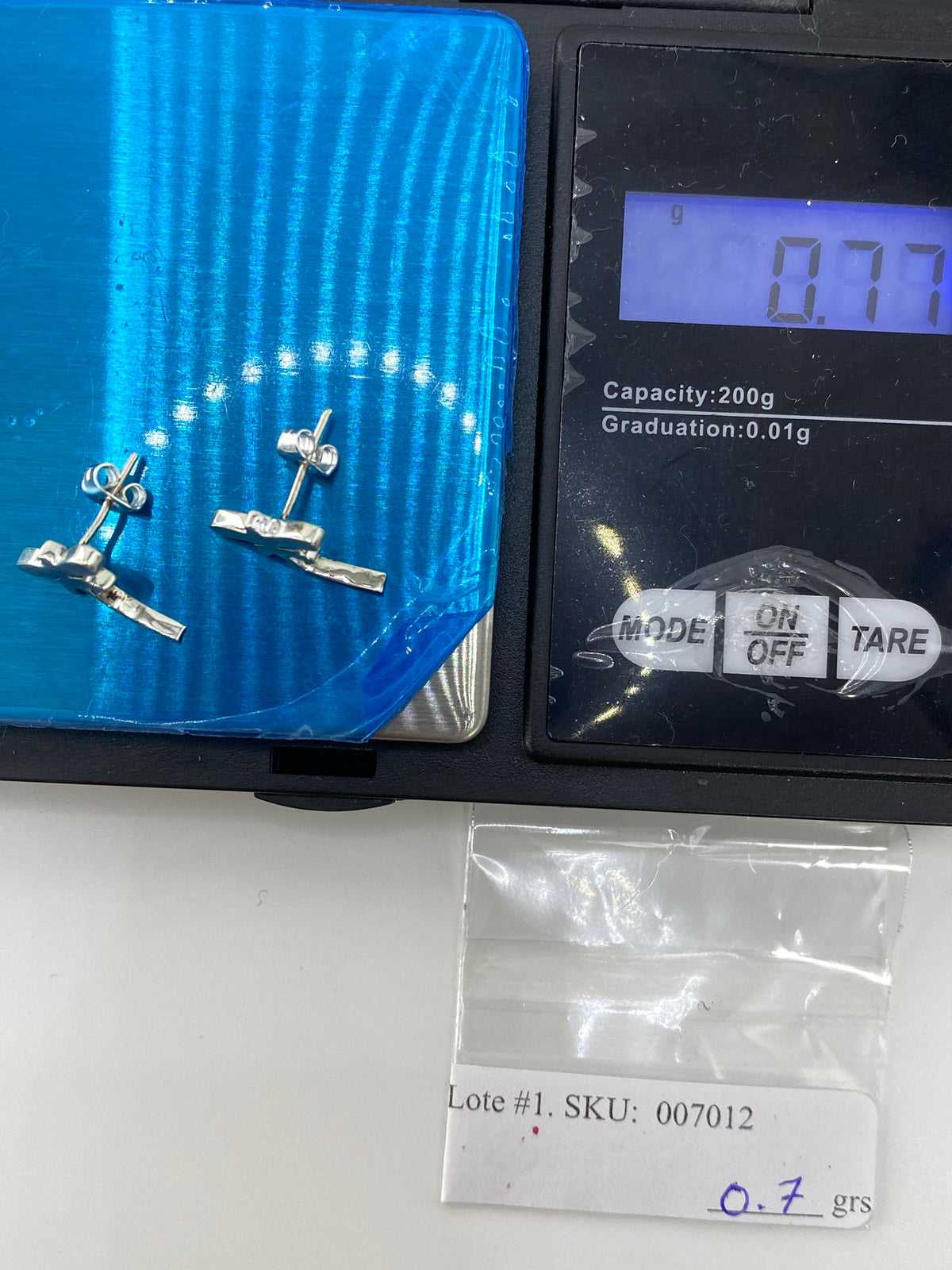 Aretes Plata Cartoneado Minimalista — Taxco 925 — foto 6