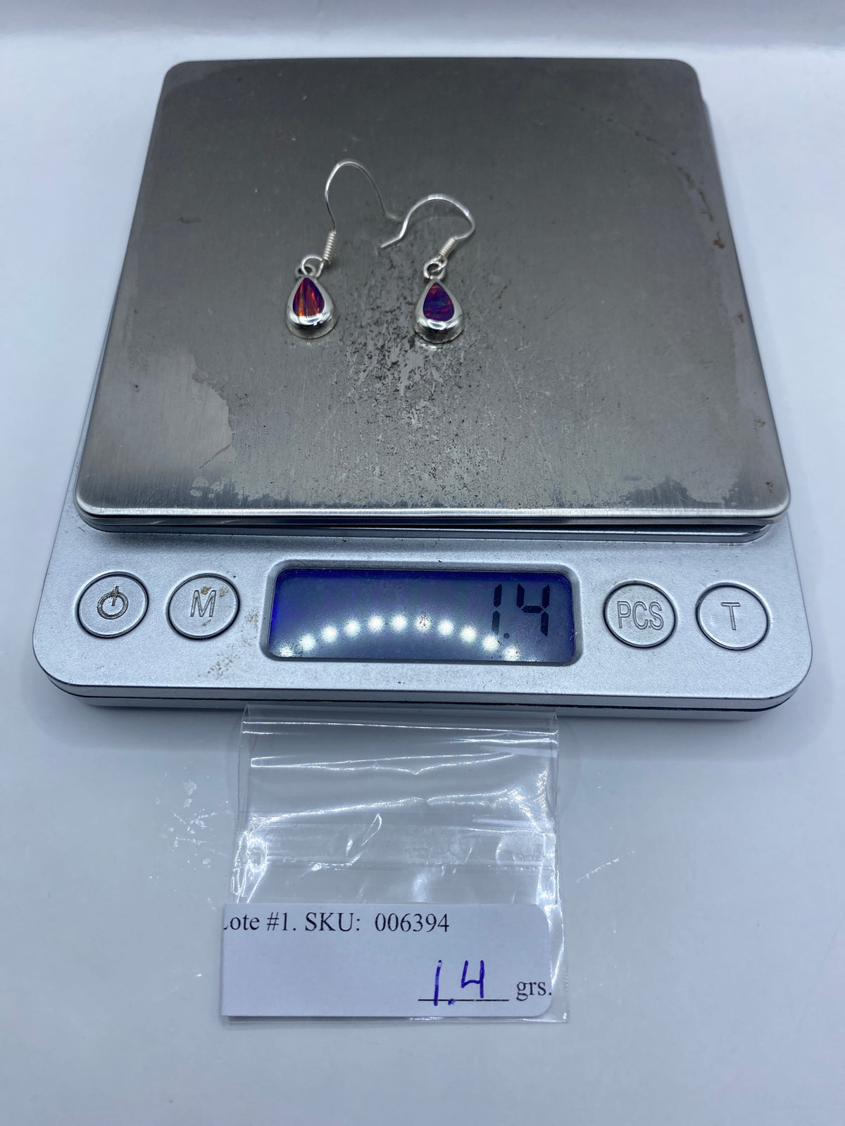 Aretes de Plata Ópalo de Fuego — Taxco 950 — foto 6