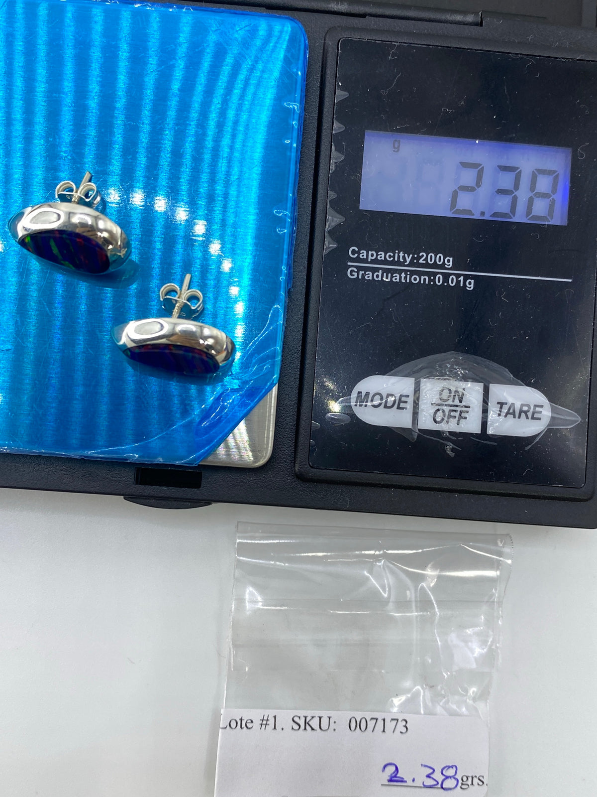 Aretes Plata Opalo de Fuego — Taxco 925 — foto 6