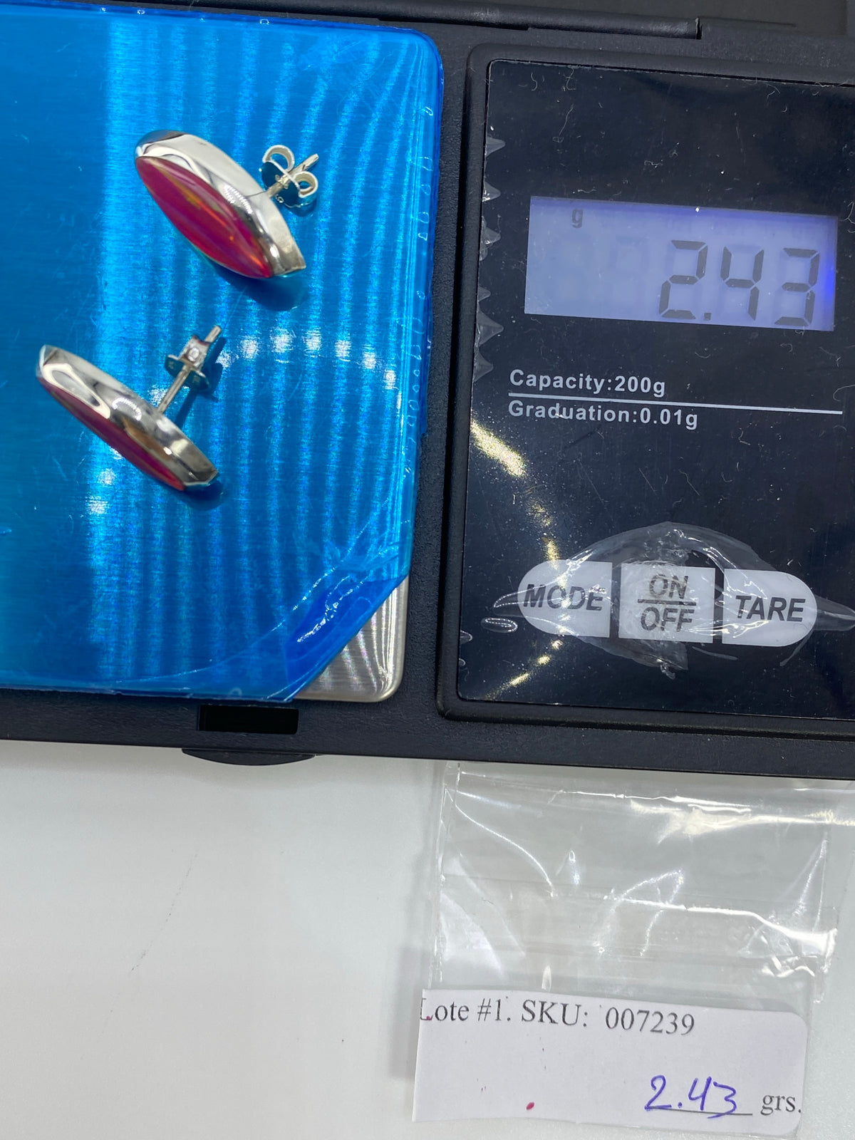 Aretes Plata Ópalo de Fuego Multicolor — Taxco 925 — foto 6