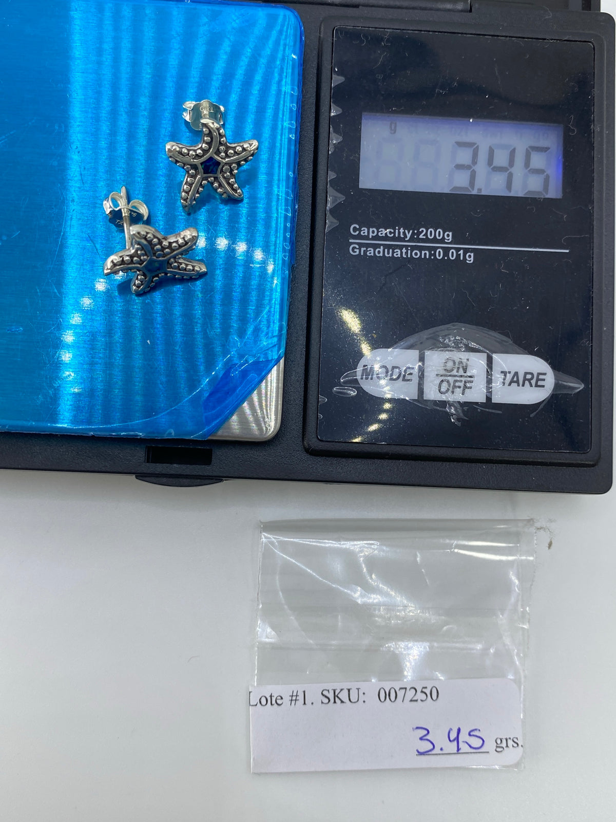 Aretes Plata Estrella de Mar Ópalo de Fuego — Taxco 925 — foto 6