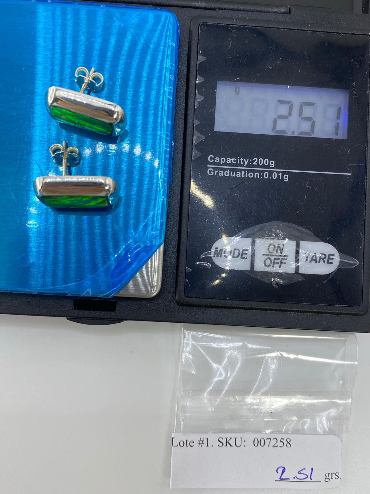 Aretes Plata Ópalo de Fuego Verde — Taxco 925 — foto 6