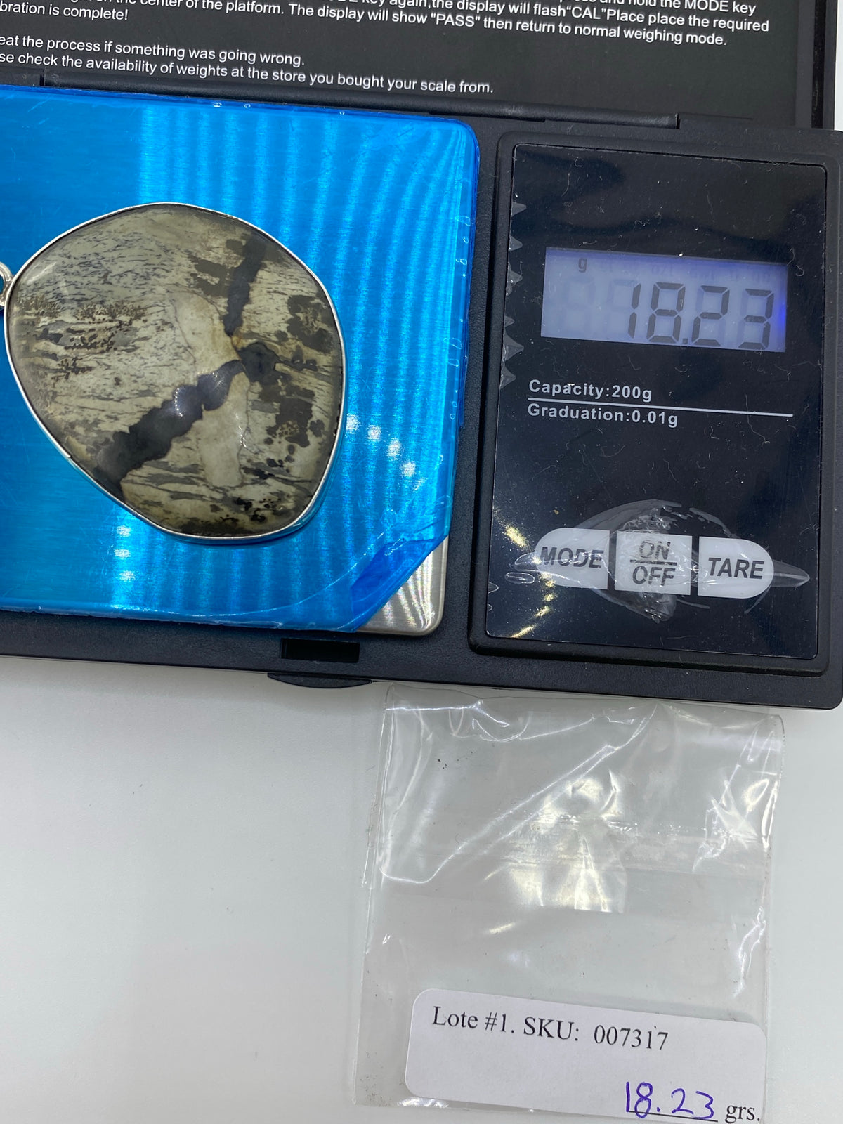 Dije de Plata 925 Vintage con Piedra Natural — Taxco — foto 6