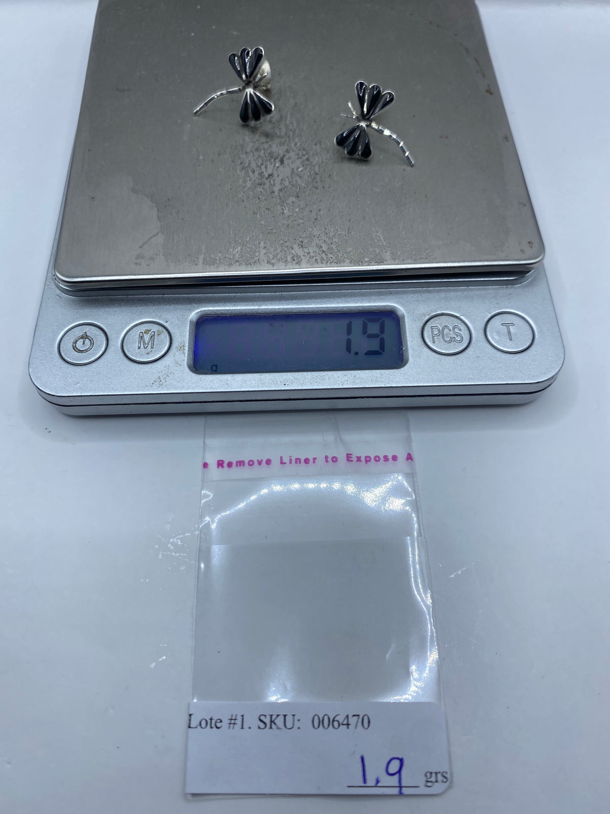 Aretes de Plata Libélula con Ónix — Taxco 925 — foto 6