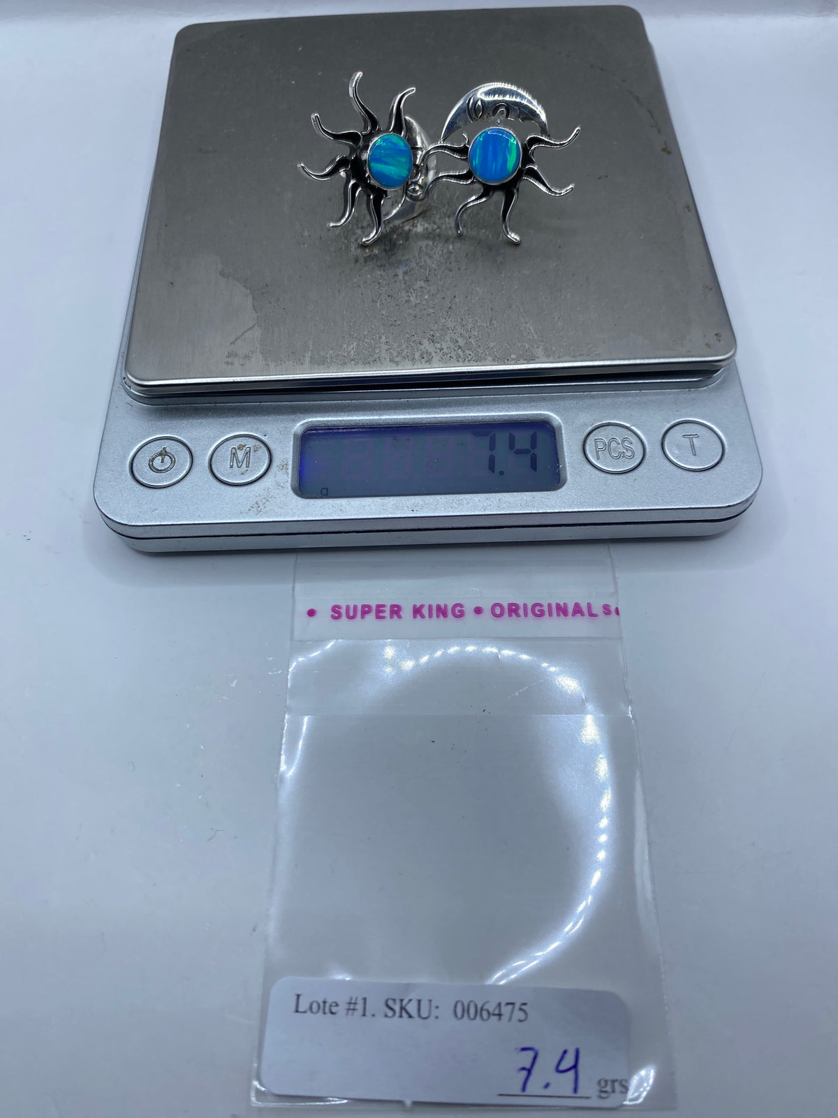 Aretes de Plata 925 con Ópalo de Fuego — Taxco — foto 6