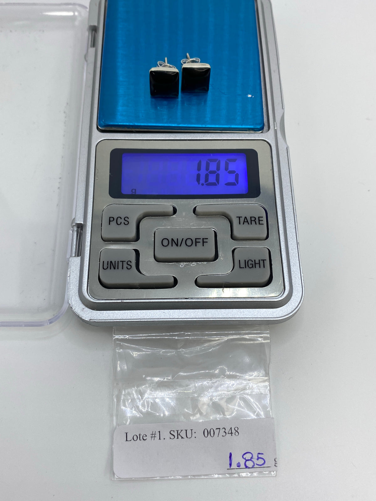 Aretes de Plata con Ónix Negro — Taxco 950 — foto 6