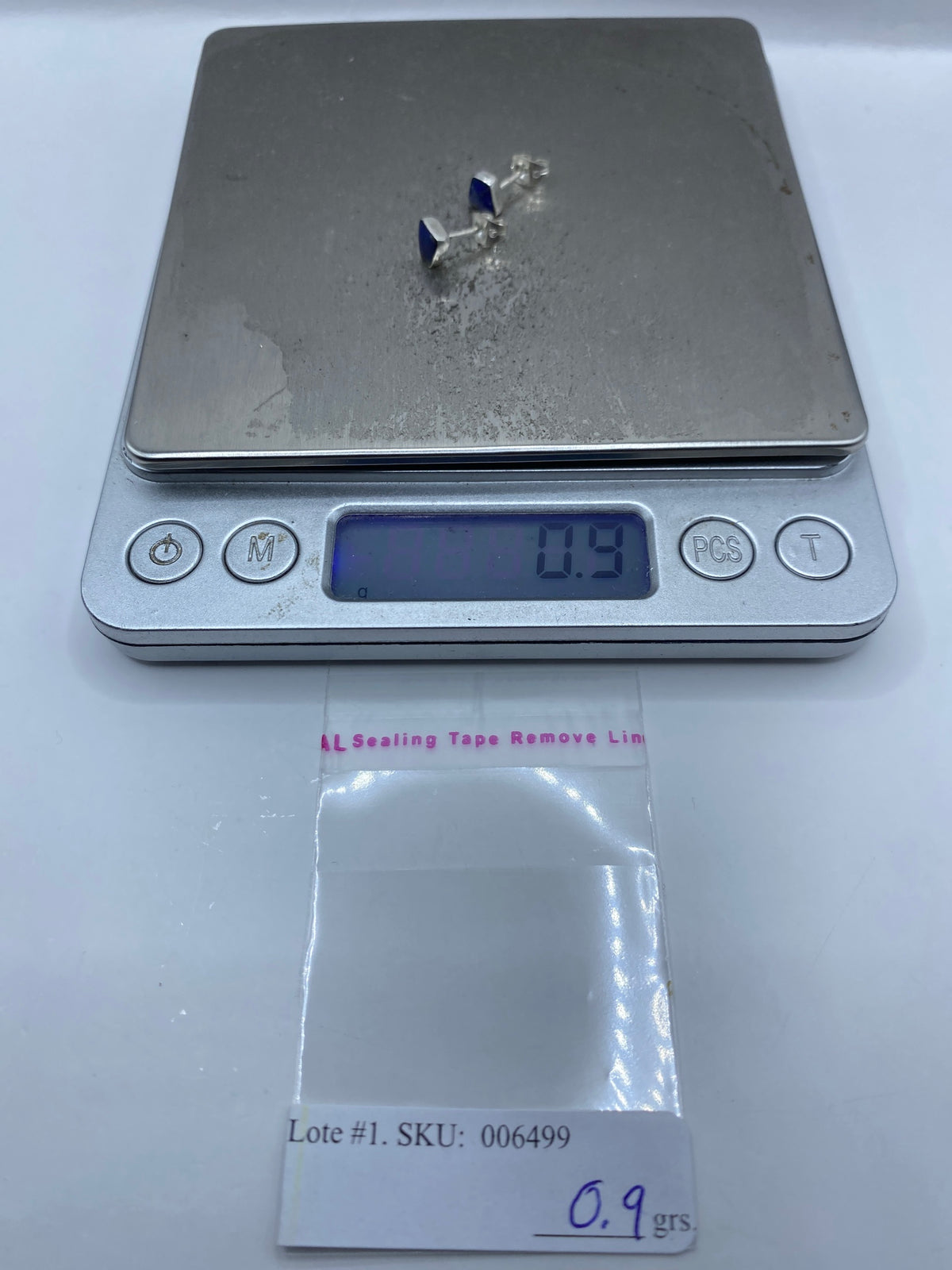 Aretes de Plata con Lapislázuli Azul — Taxco 925 — foto 6