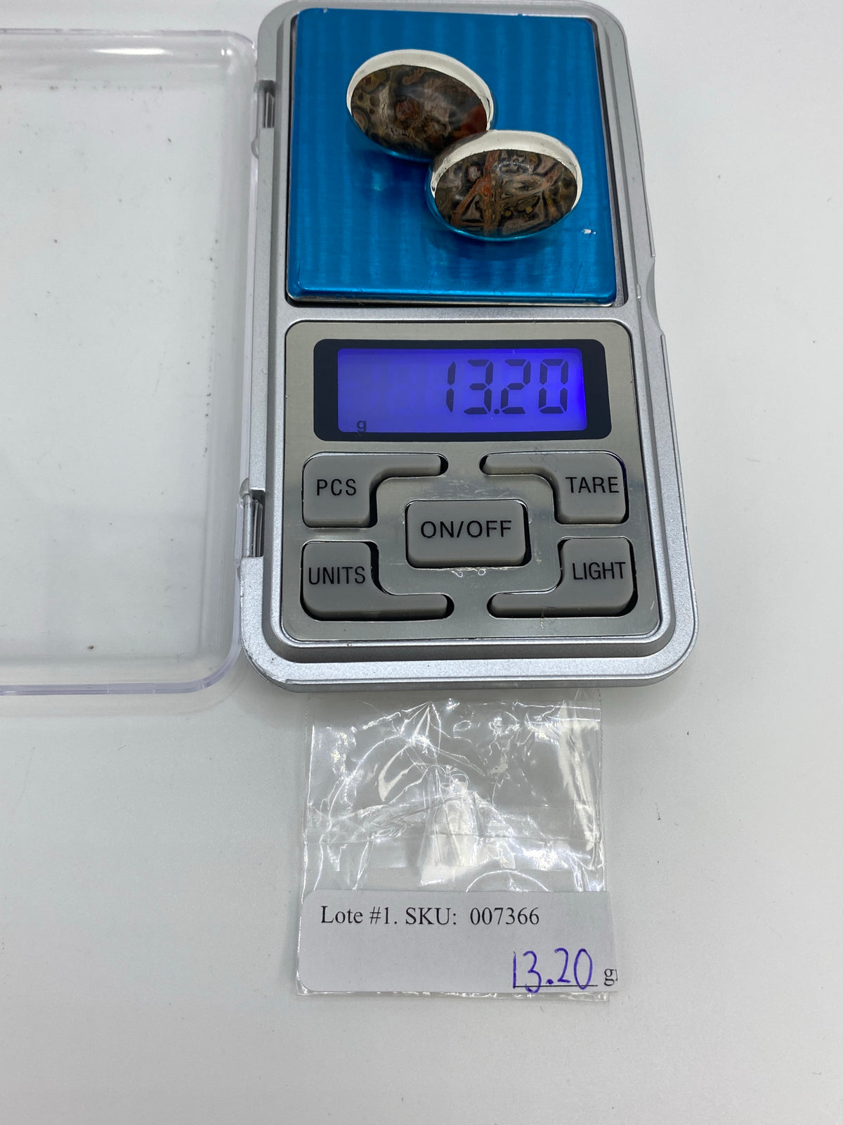 Aretes de Plata con Piedra Café — Taxco 925 — foto 6