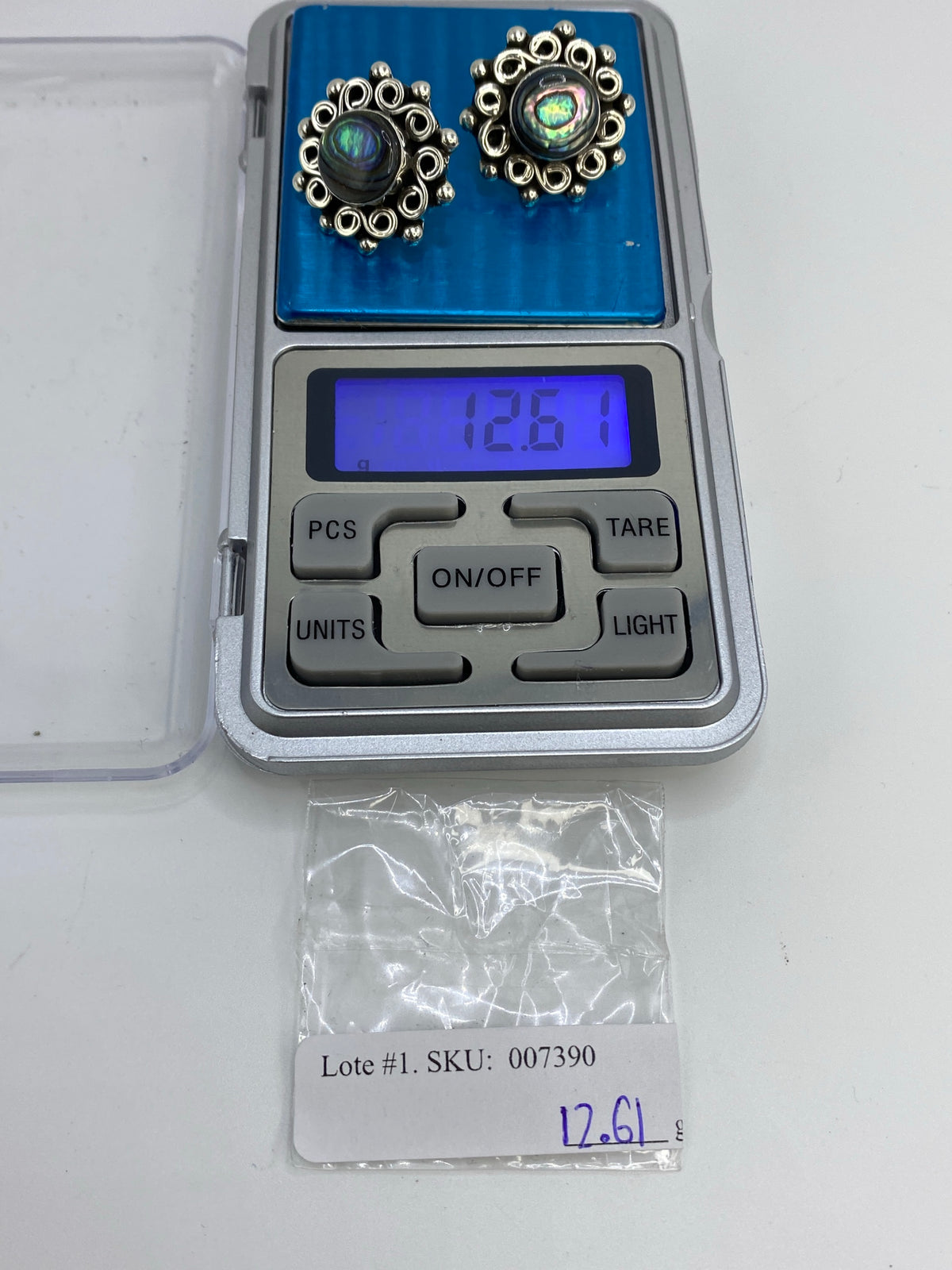 Aretes de Plata con Concha de Abulón — Taxco 925 — foto 6